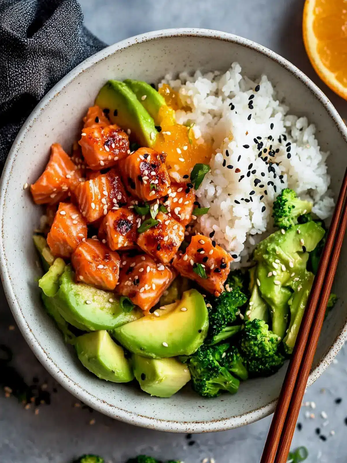 Crispy Orange Salmon Bowls That Will Brighten Your Day 4 Crispy Orange Salmon Bowls