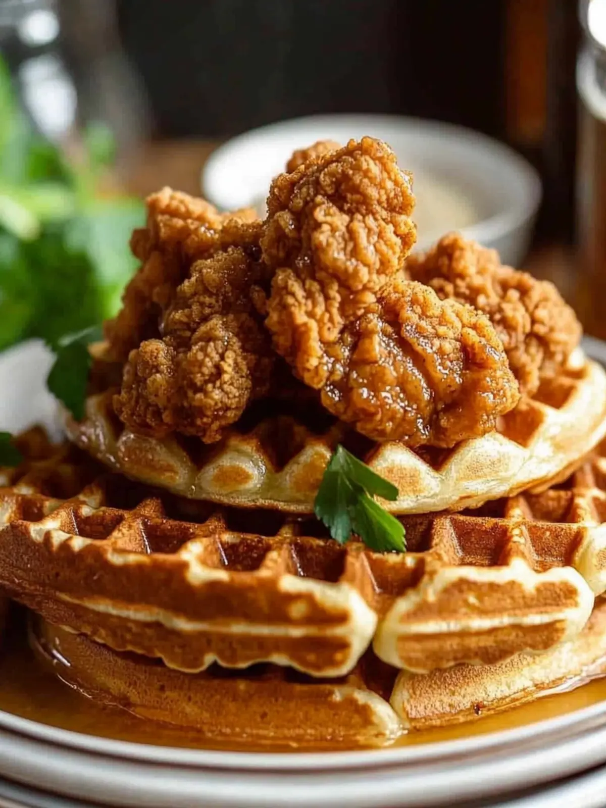 Crispy Vegan Chicken and Waffles That Everyone Will Love 2 Vegan Chicken and Waffles