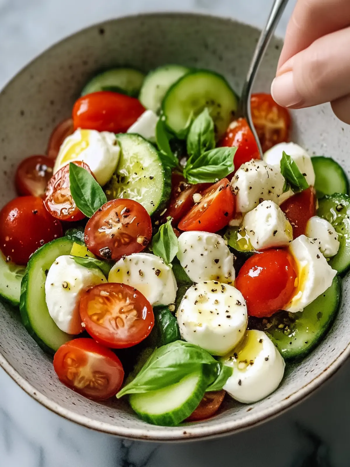 Refreshing Cucumber Mozzarella Salad You'll Love This Summer 4 Cucumber Mozzarella Salad