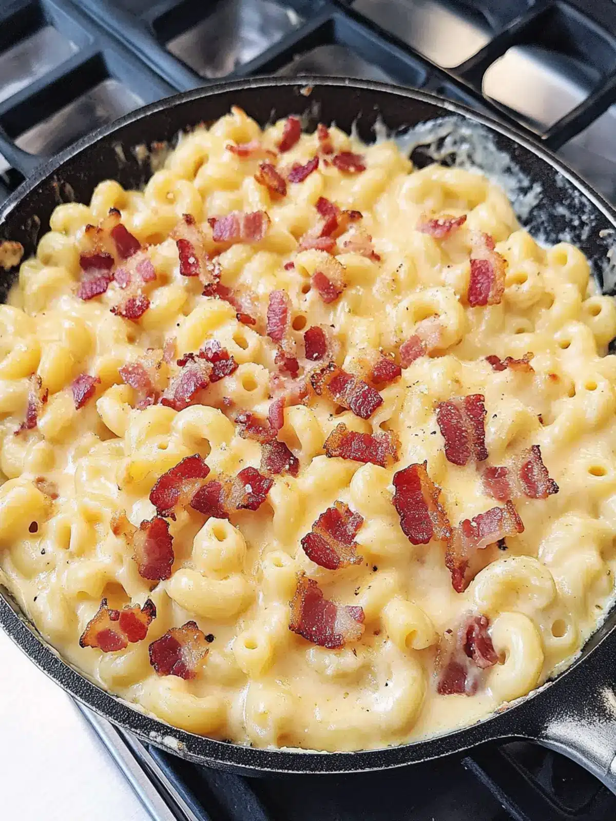One Skillet Bacon Mac and Cheese That's Pure Comfort Bliss 3 One Skillet Bacon Mac And Cheese