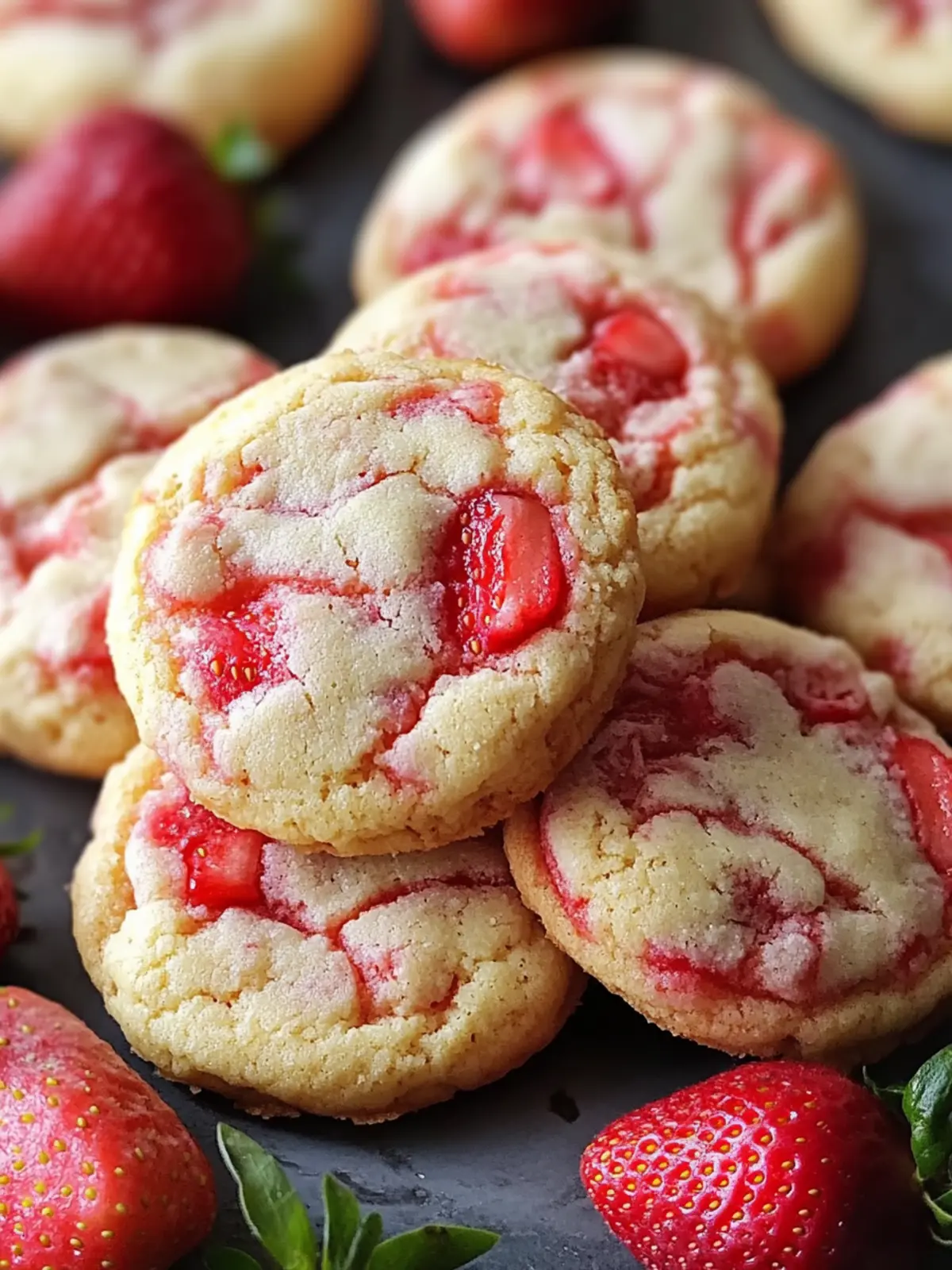 Strawberry Cheesecake Cookies That Will Brighten Your Day 3 Strawberry Cheesecake Cookies