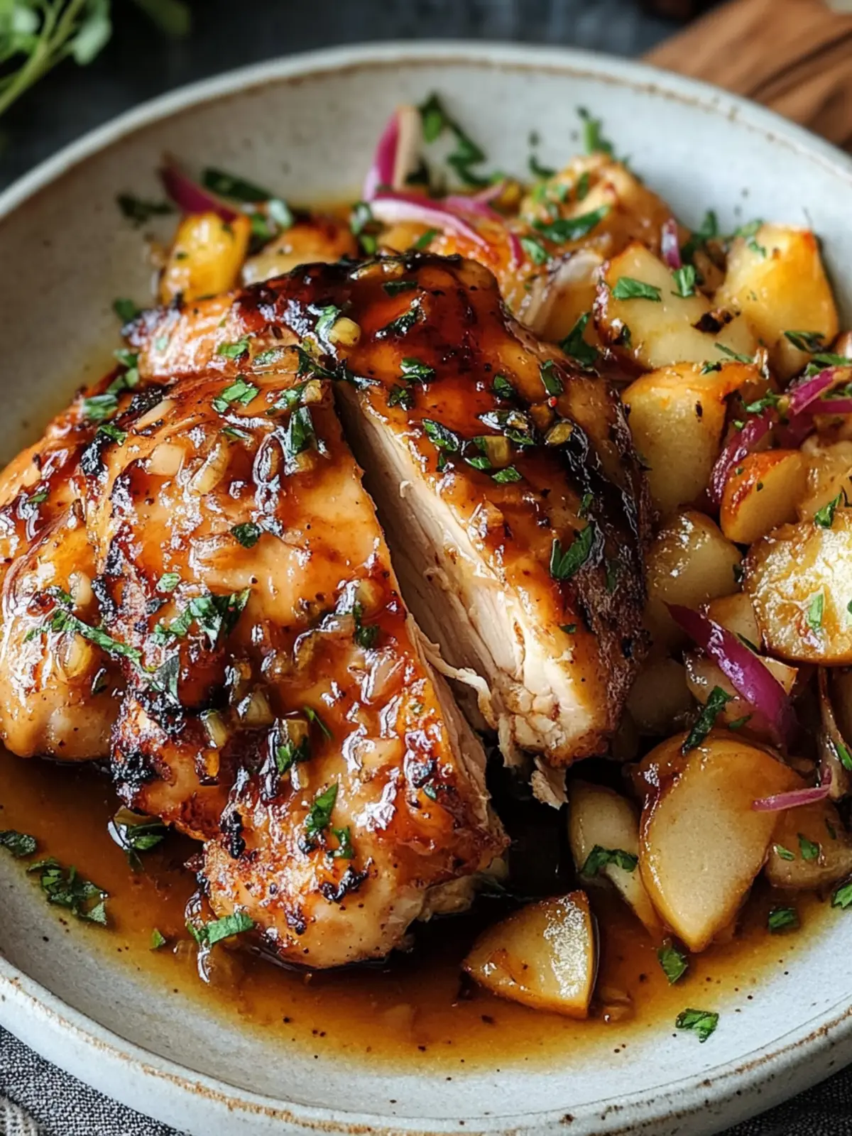 Sticky Apple Cider Chicken with Crunchy Autumn Slaw Delight 3 Sticky Apple Cider Chicken