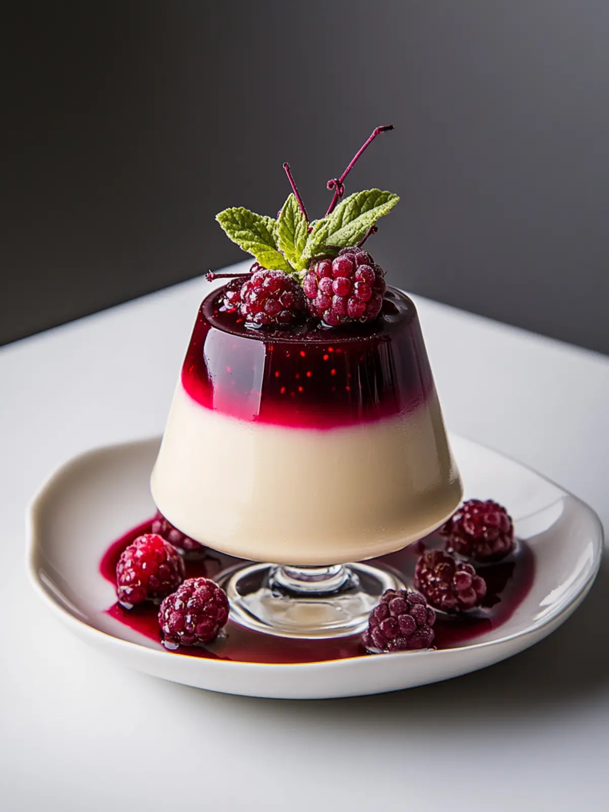 Decadent Vanilla Panna Cotta with Tempting Berry Sauce 5 Vanilla Panna Cotta with Berry Sauce