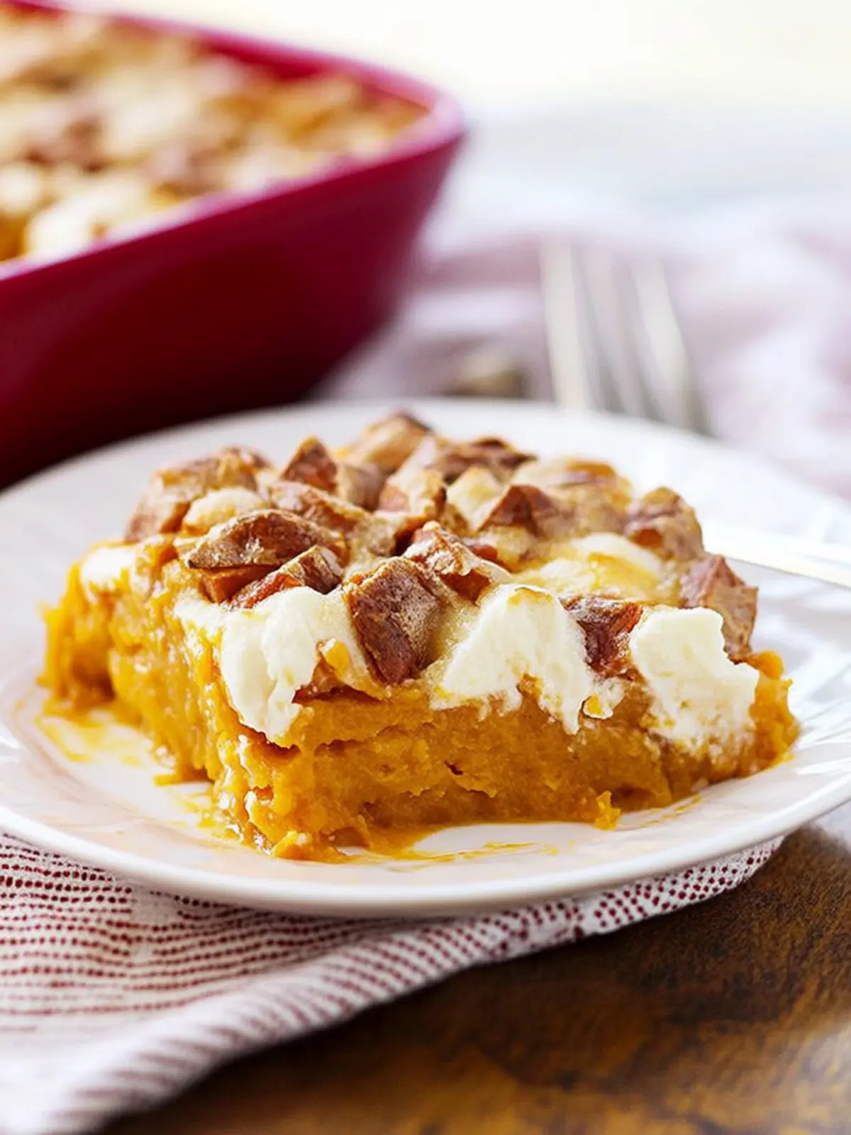 Delicious Sweet Potato Casserole with Marshmallows & Pecan Crunch 3 Sweet Potato Casserole