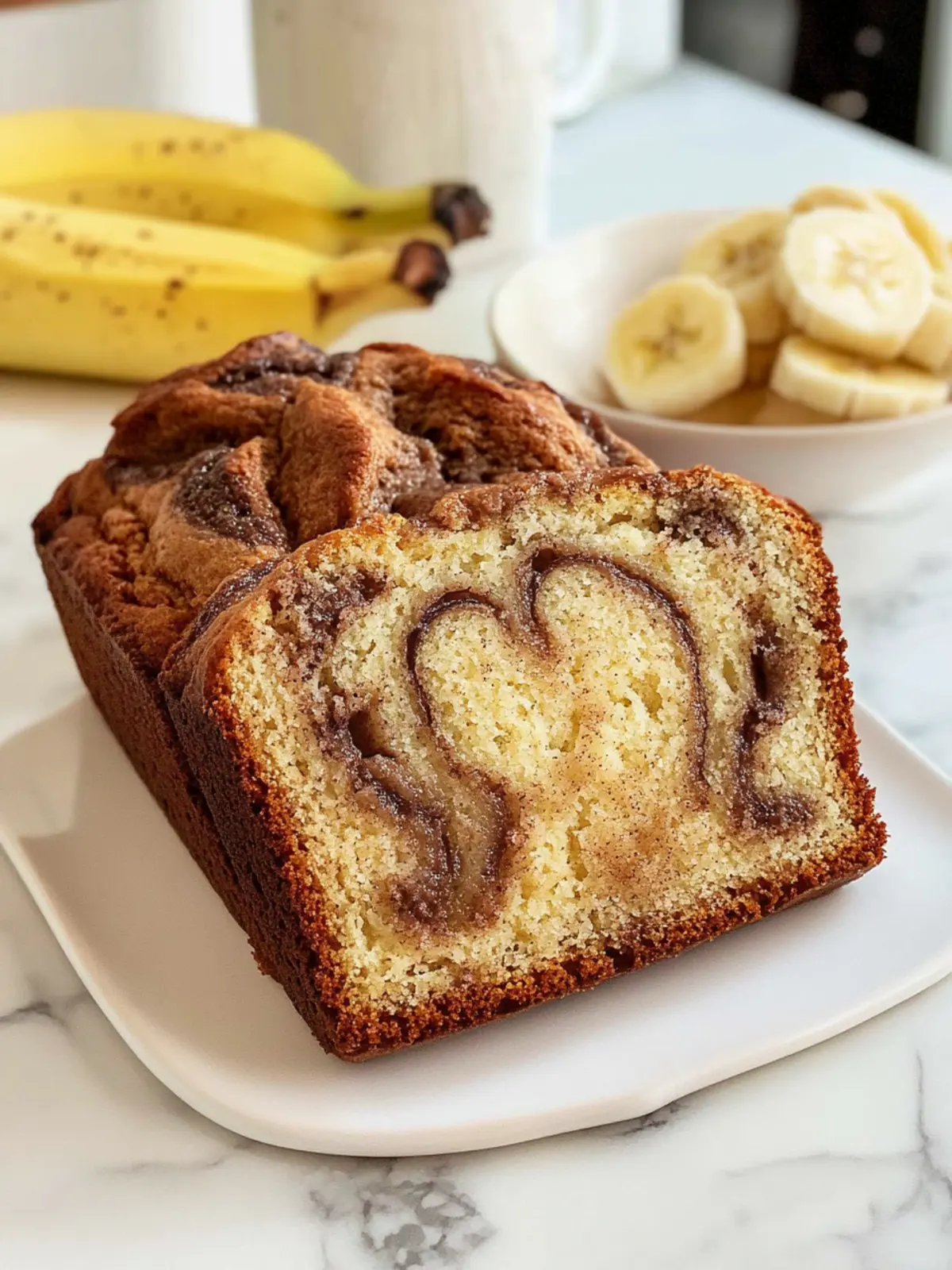 Cinnamon Swirled Banana Bread That's Irresistibly Moist 2 Cinnamon Swirled Banana Bread