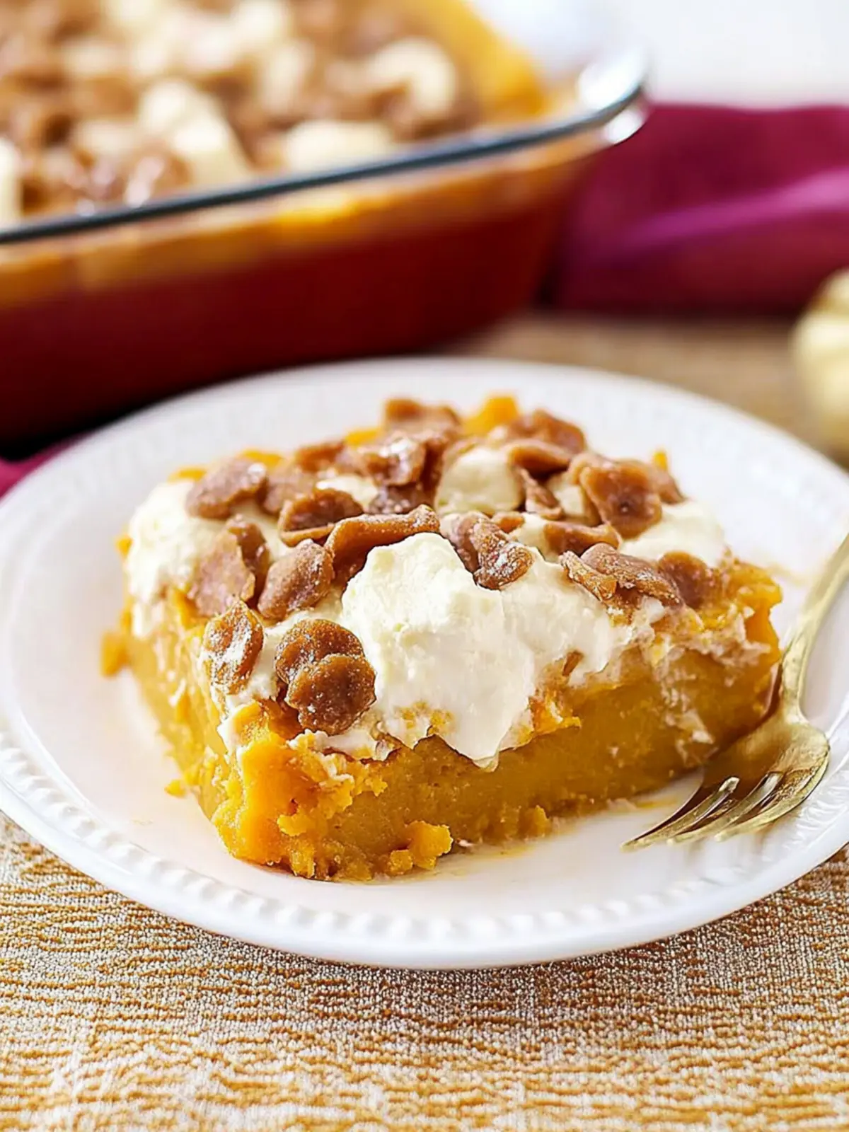 Delicious Sweet Potato Casserole with Marshmallows & Pecan Crunch 5 Sweet Potato Casserole