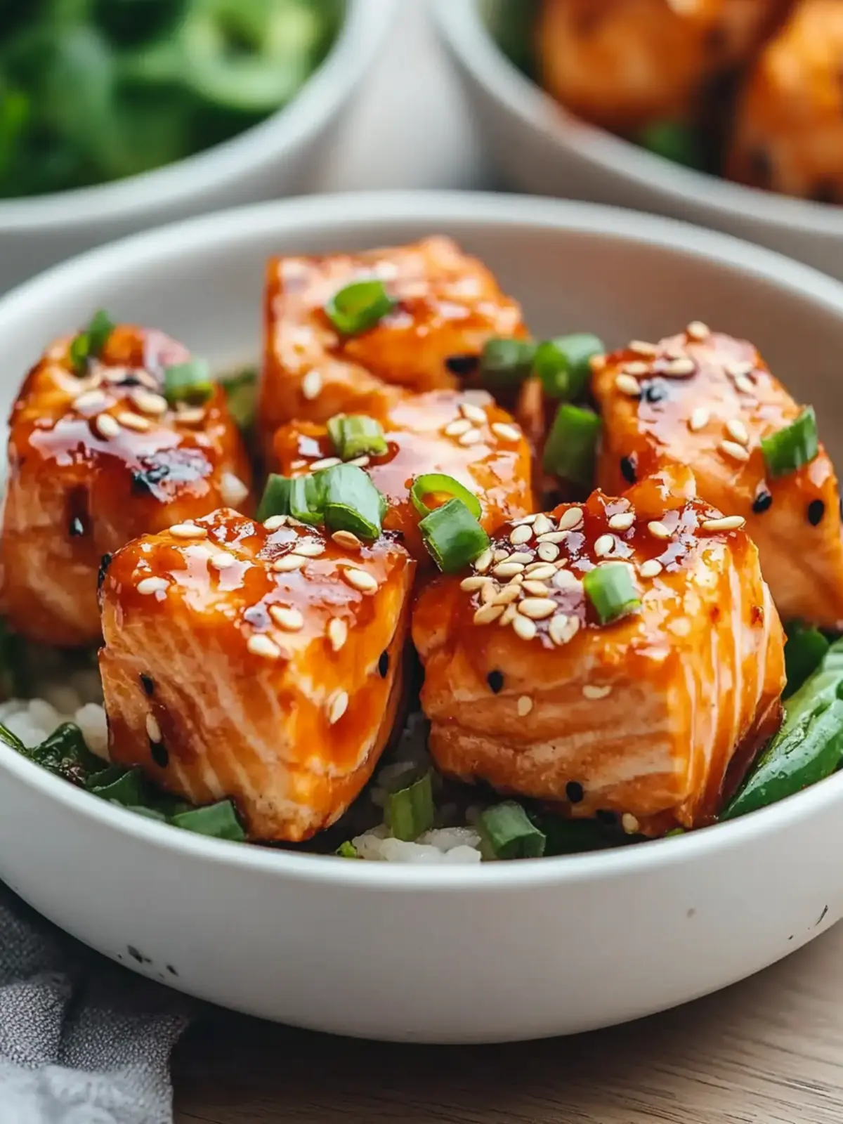 Bang Bang Salmon Bites Bowls for Quick Family Dinners 2 Bang Bang Salmon Bites Bowls