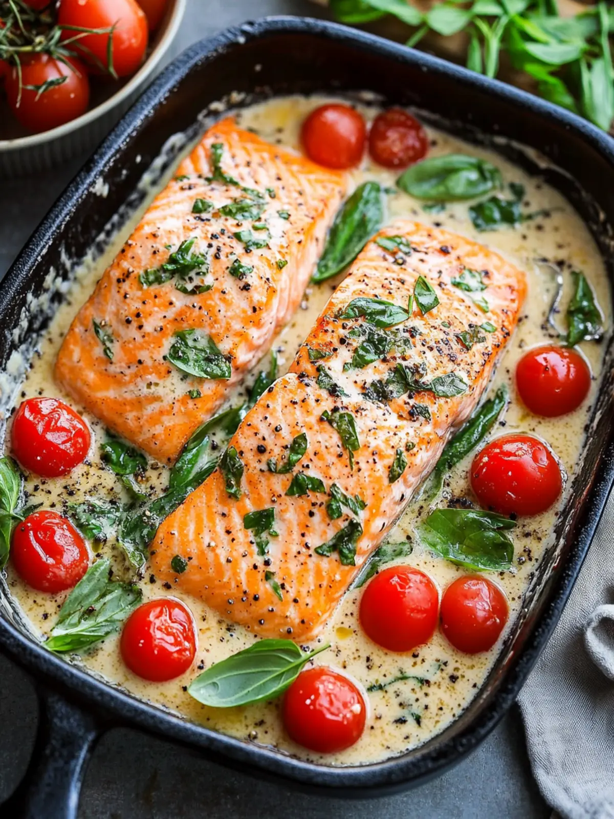 Creamy Tuscan Salmon: A Luxurious Dinner Delight 4 Creamy Tuscan Salmon