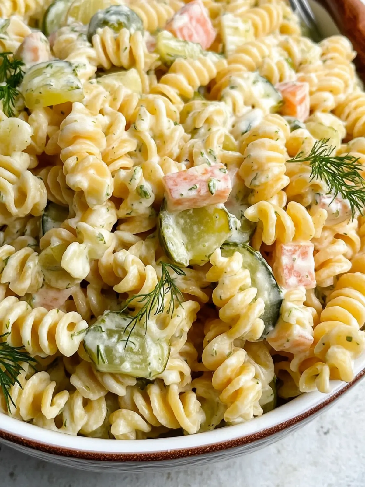 Dill Pickle Pasta Salad That's the Ultimate Summer Side Dish 3 Dill Pickle Pasta Salad