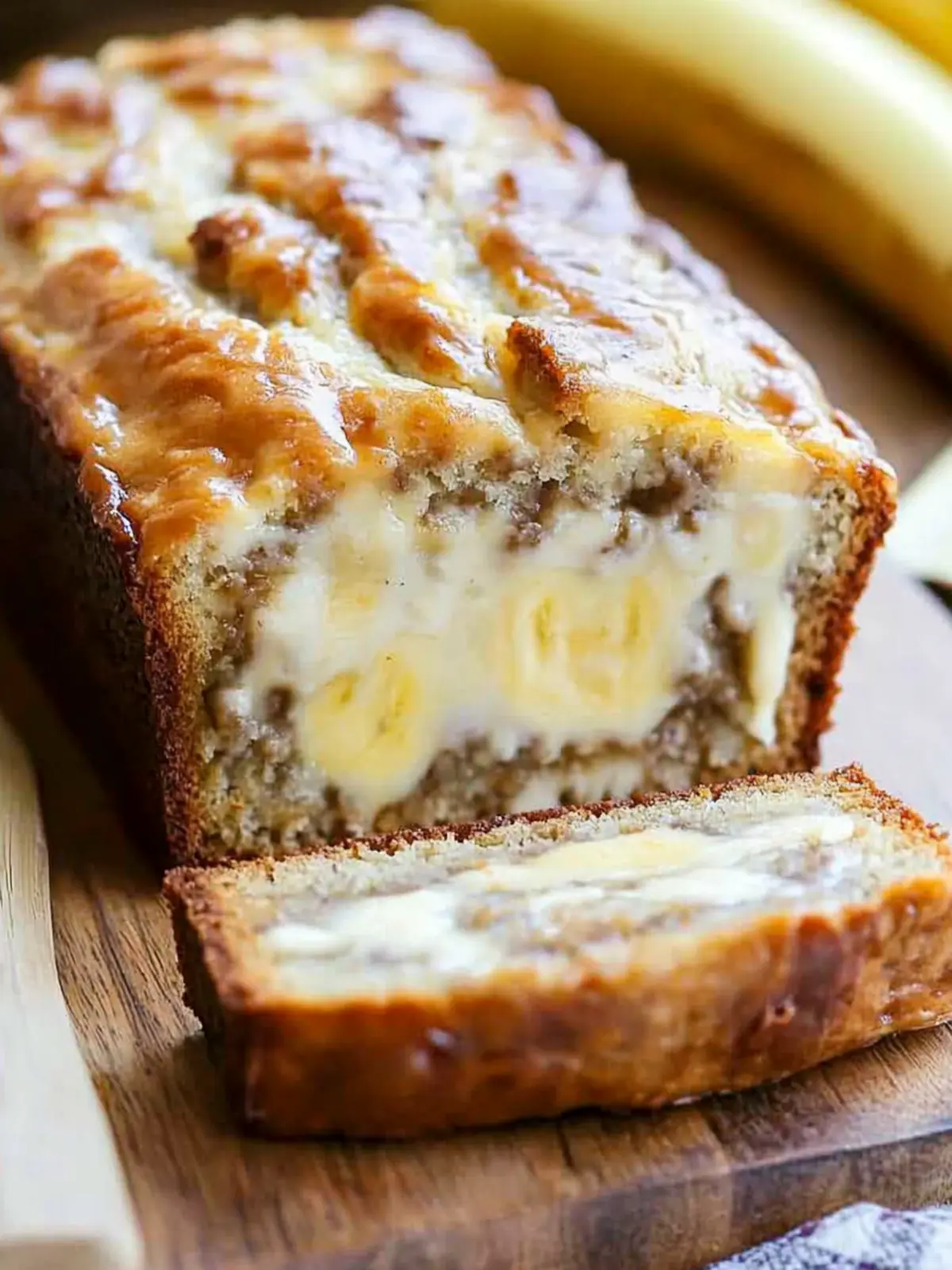 Cheese-Filled Banana Bread That's Fluffy and Irresistible 4 Cheese-Filled Banana Bread