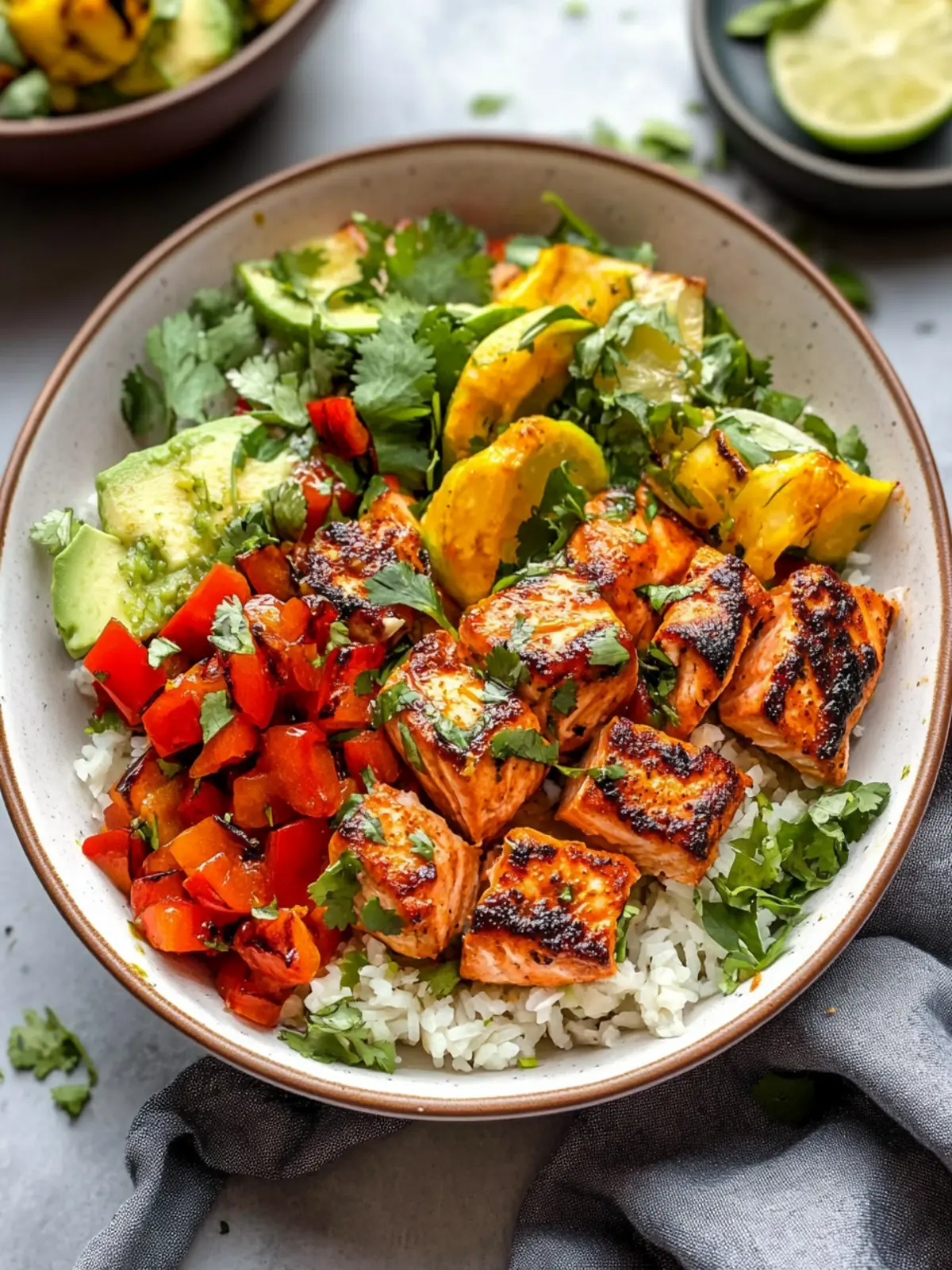 Chili Lime Salmon Bowls Bursting with Flavor and Freshness 3 Chili Lime Salmon Bowls