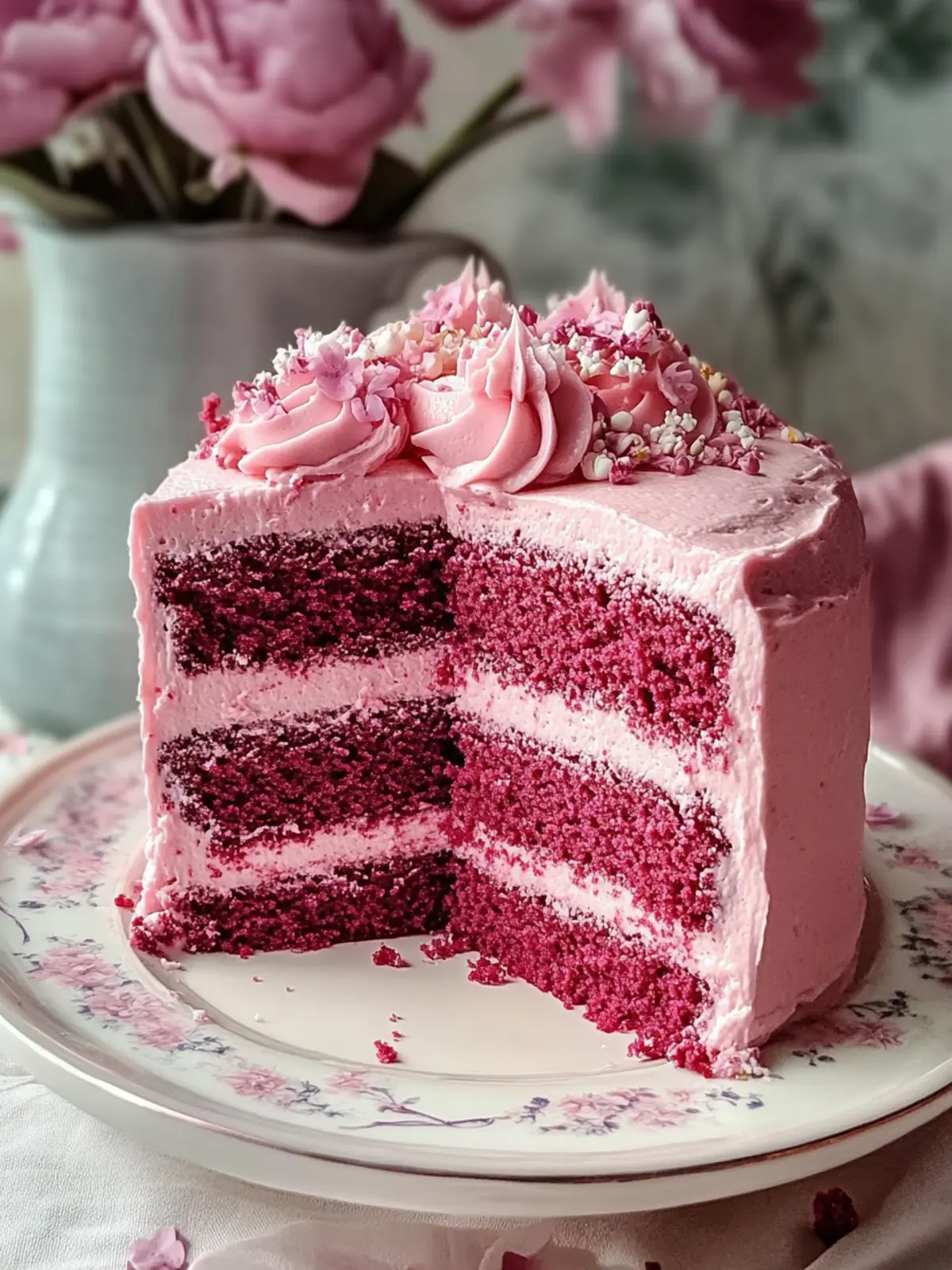 Delightful Mother’s Day Pink Velvet Cake That Stuns and Satisfies 3 Mother’s Day Pink Velvet Cake