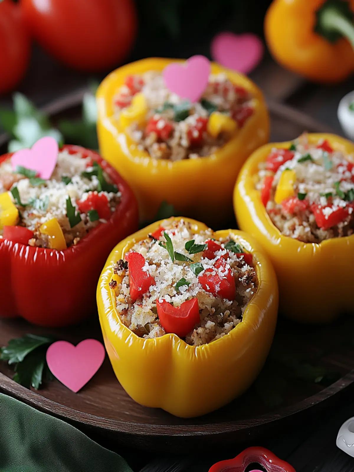 Valentine’s Day Stuffed Peppers Bursting with Love and Flavor 2 Valentine’s Day Stuffed Peppers