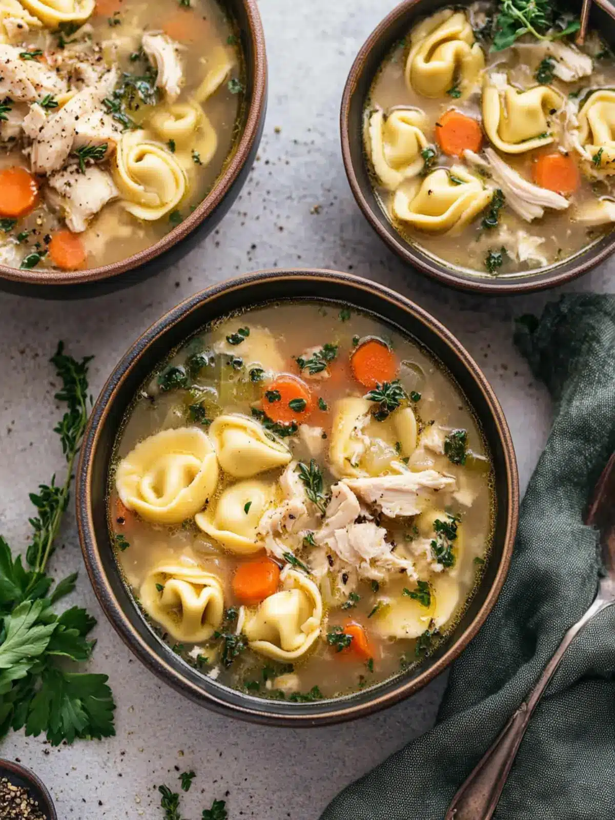 Cozy Tortellini Soup with Chicken Broth for Comfort Food Lovers 5 Tortellini Soup with Chicken Broth