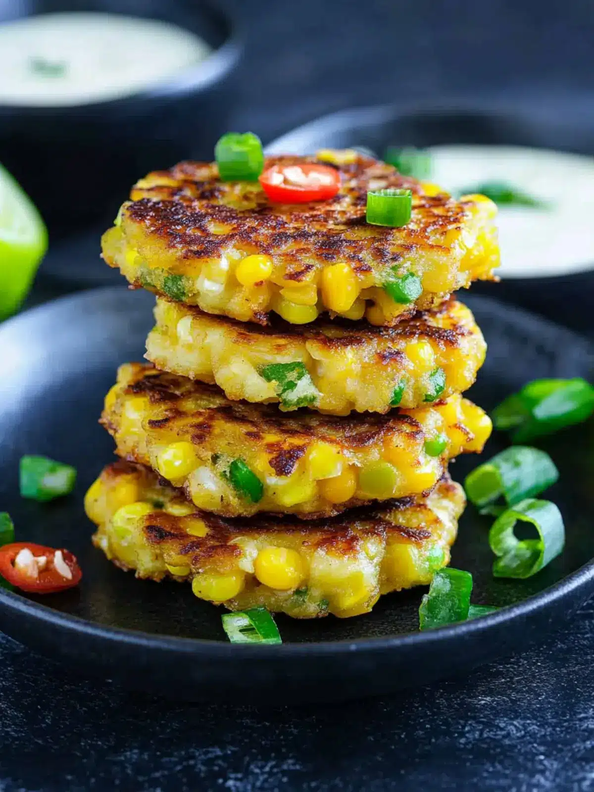 Crispy Vegan Corn Fritters Ready in Just 25 Minutes! 2 Crispy Vegan Corn Fritters