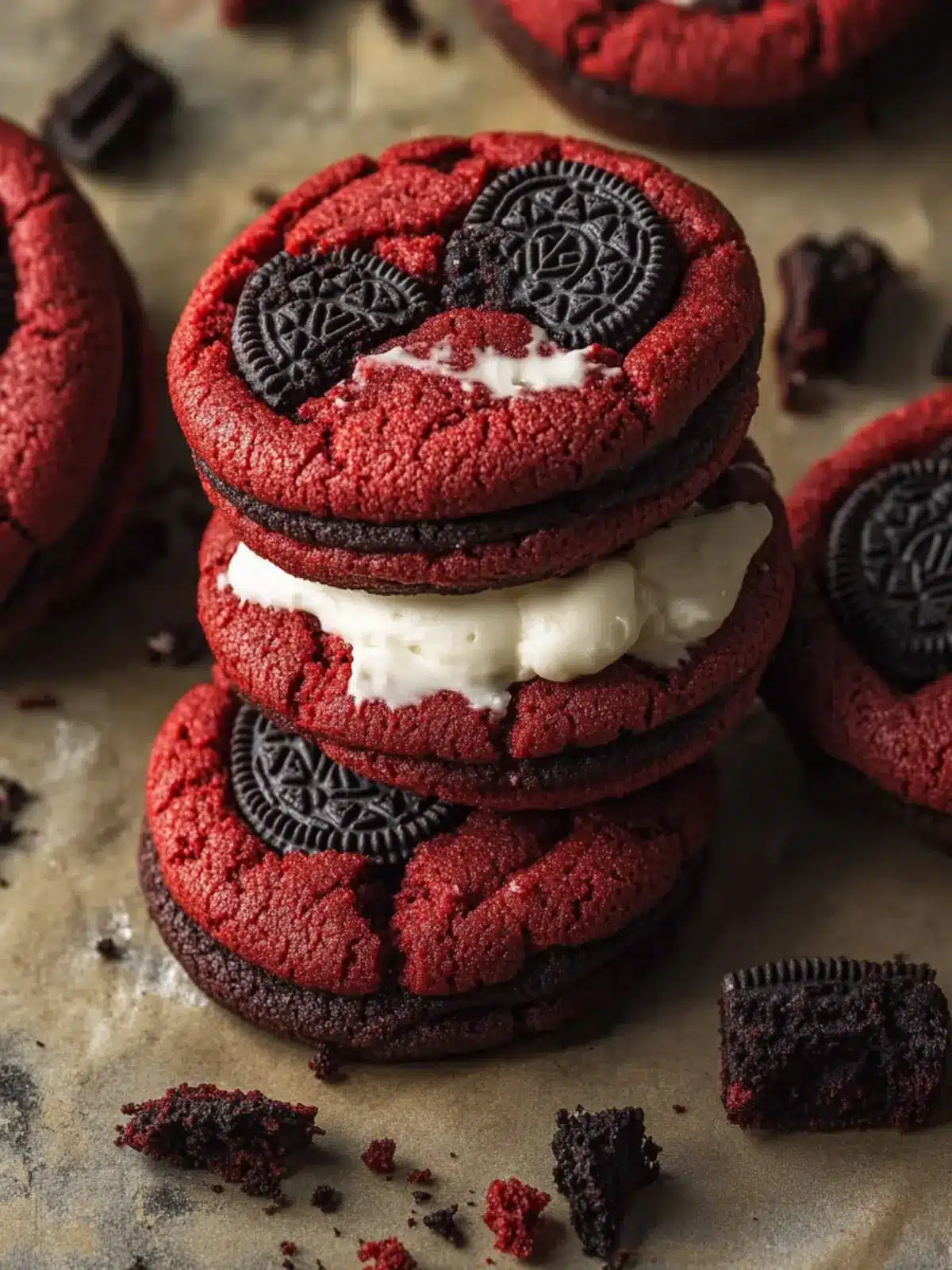 Decadent Red Velvet Oreo Cookies that Wow Every Sweet Tooth 2 Red Velvet Oreo Cookies