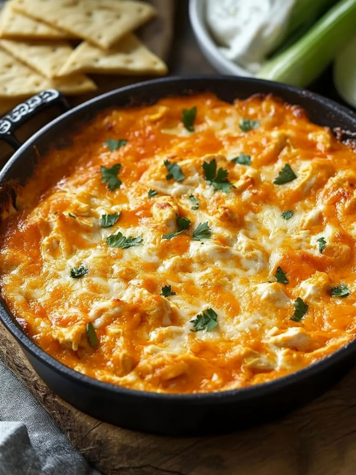 BEST Buffalo Chicken Dip That Will Steal the Show at Parties 3 BEST Buffalo Chicken Dip