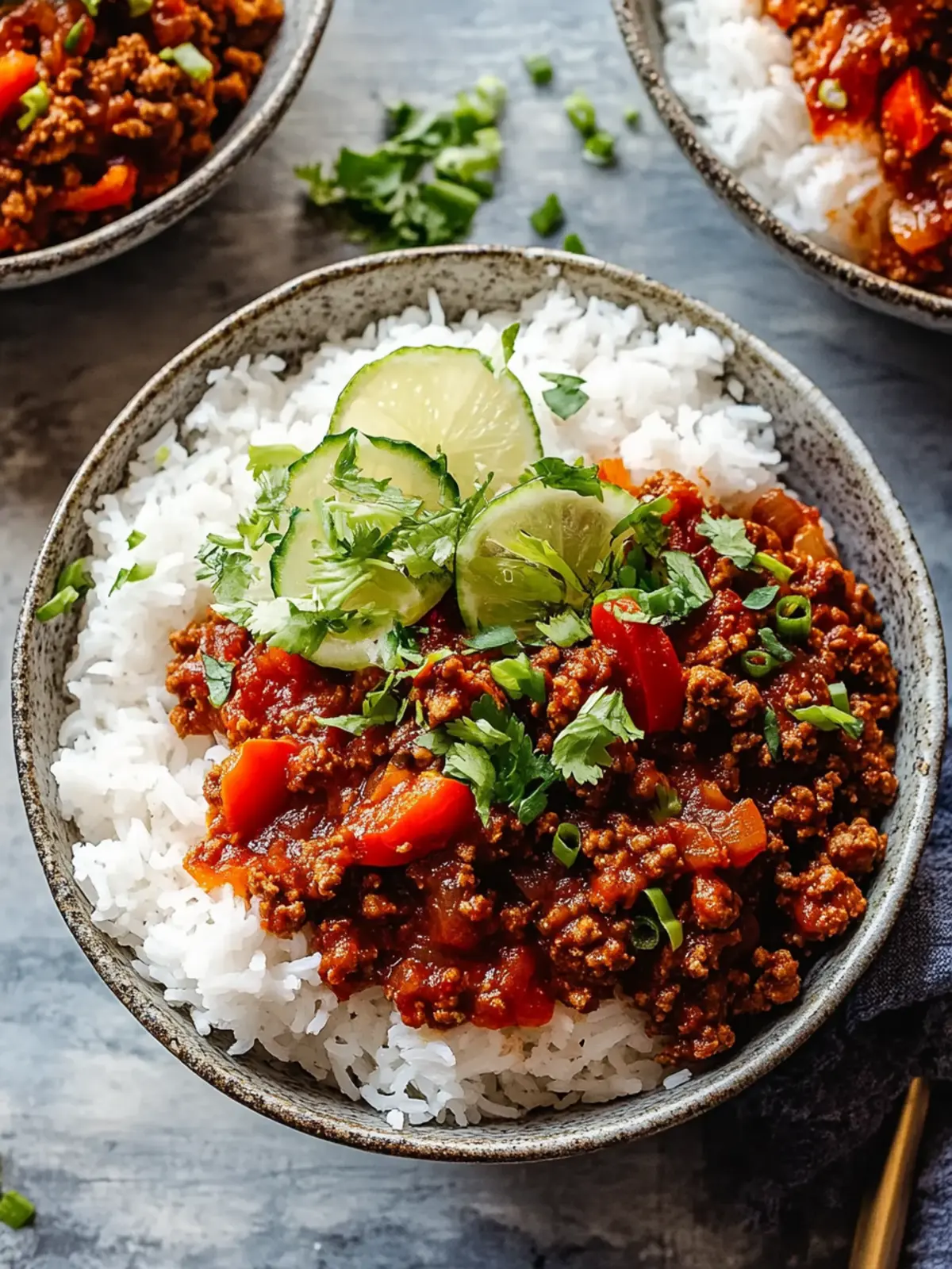 Sweet Chili Ground Beef Bowls: Easy Comfort Food Delight 2 Sweet Chili Ground Beef Bowls