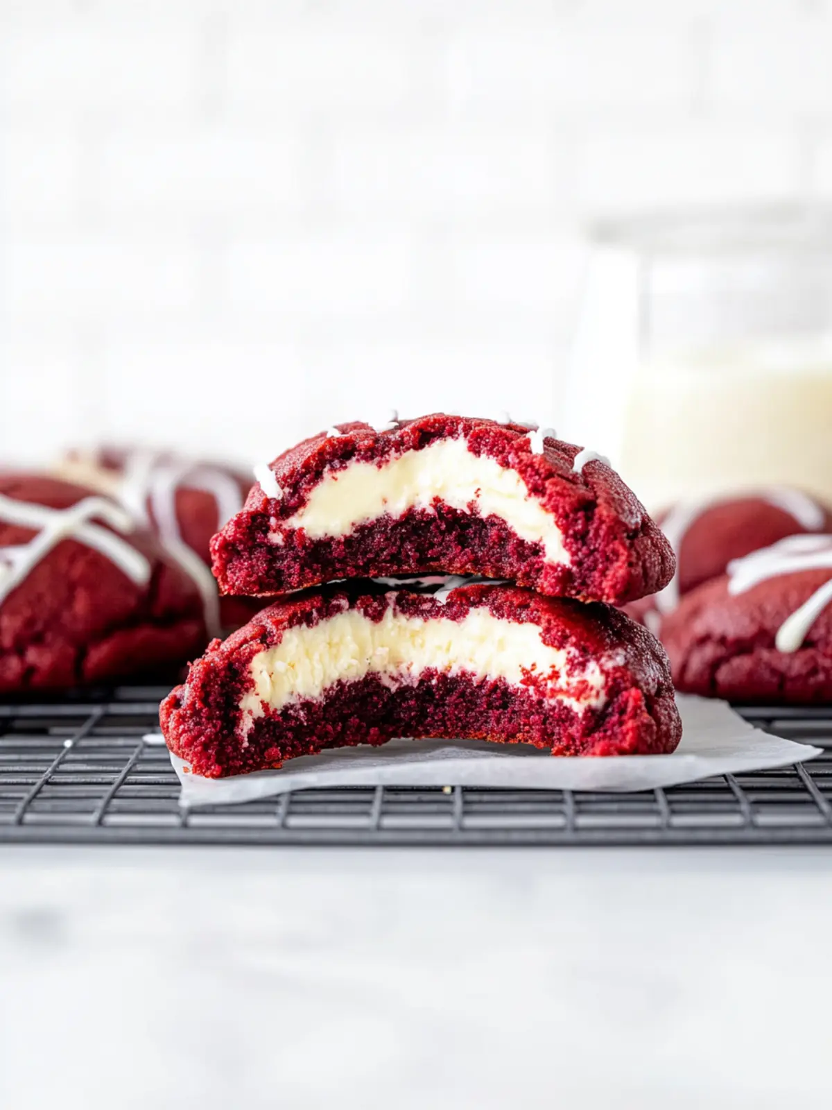 Irresistible Red Velvet Cheesecake Cookies You Must Try! 4 Red Velvet Cheesecake Cookies