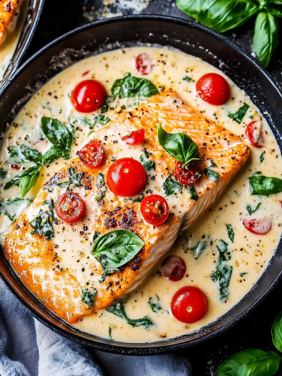 Creamy Tuscan Salmon: A Luxurious Dinner Delight 3 Creamy Tuscan Salmon