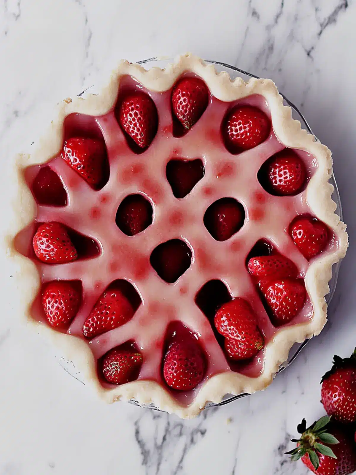 Vibrant Valentine’s Day Strawberry Pie with Pink Crust Delight 3 Valentine’s Day Strawberry Pie