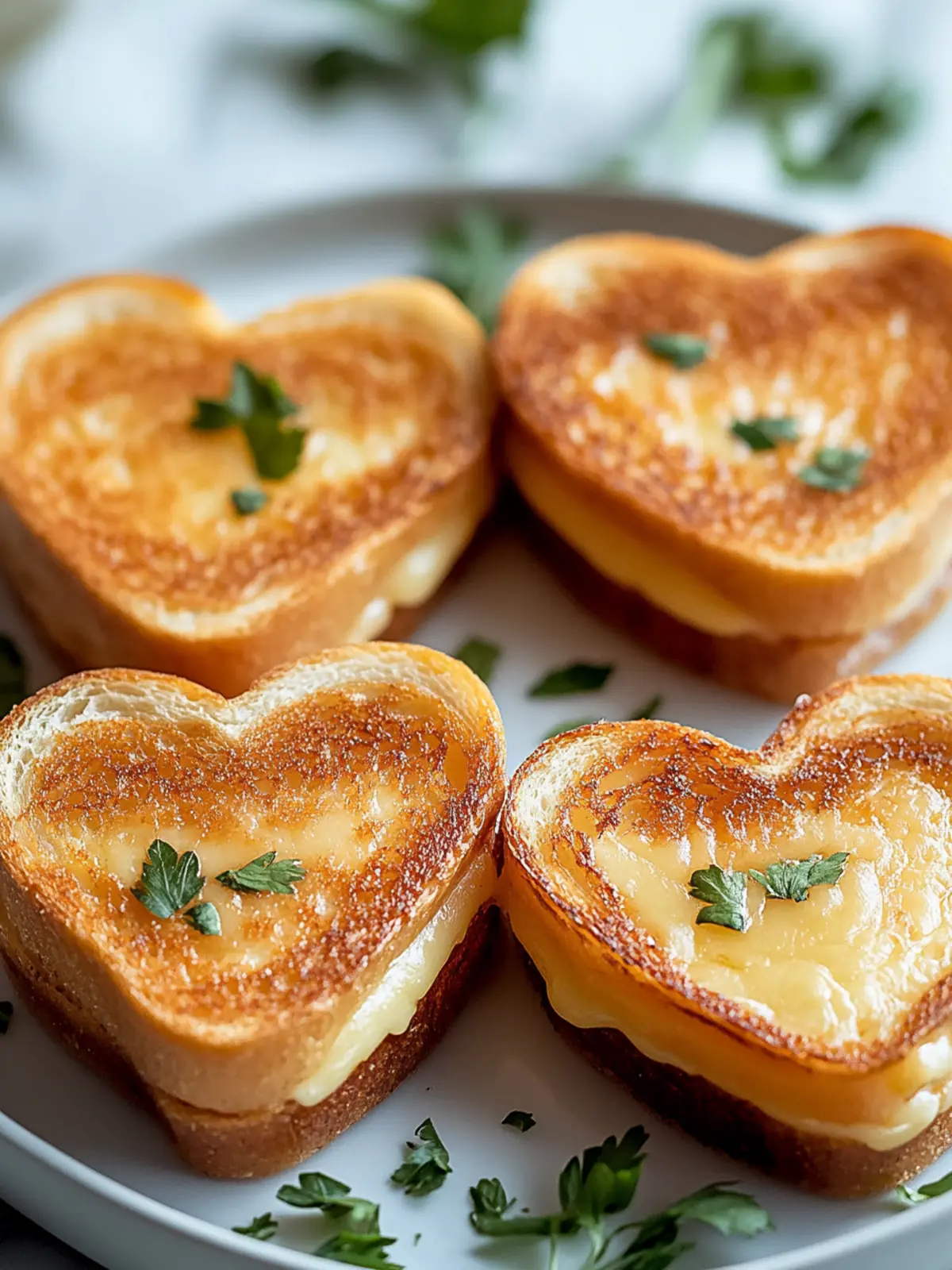 Mini Grilled Cheese Hearts That Will Melt Your Heart! 4 Mini Grilled Cheese Hearts