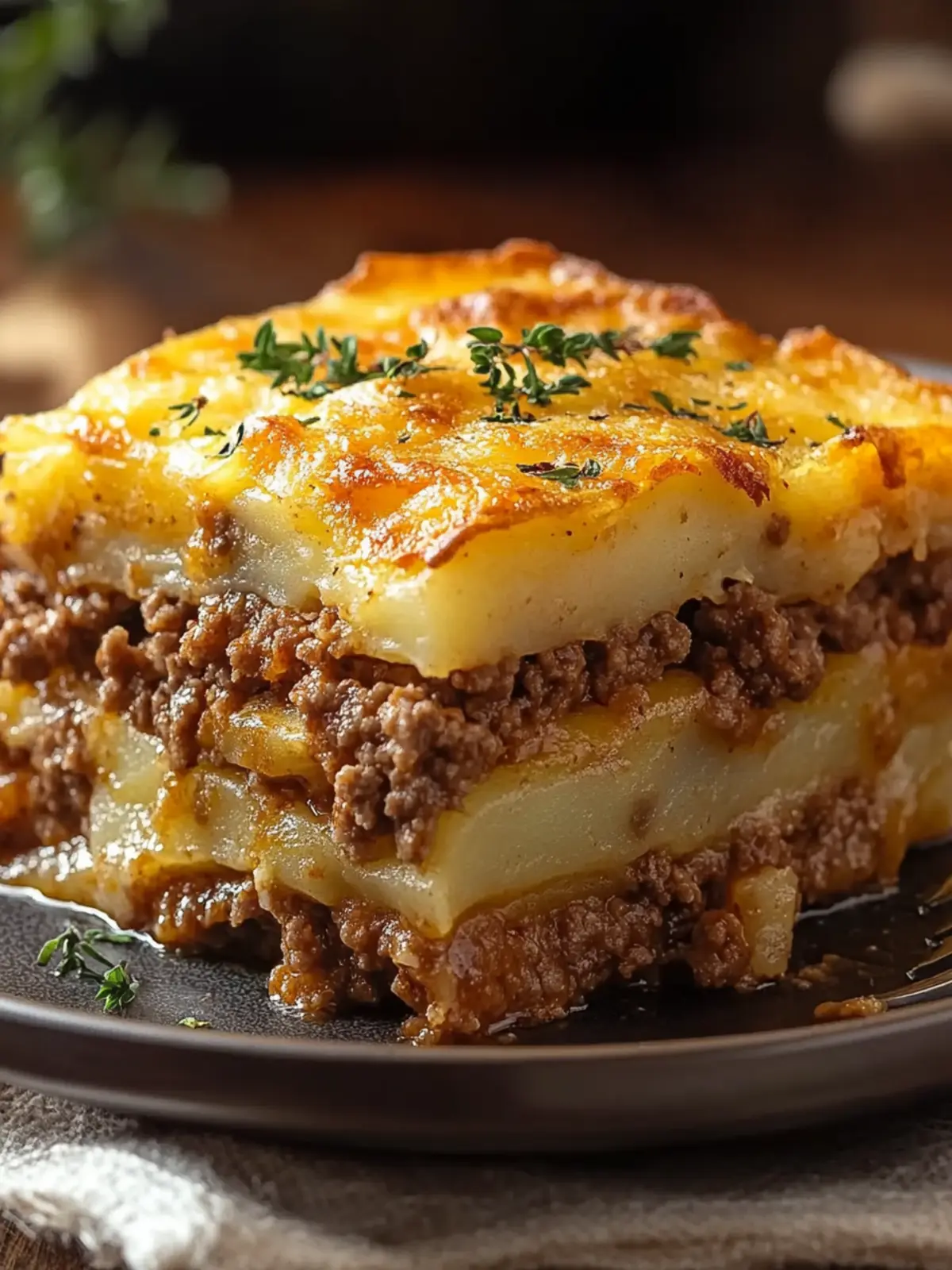 Delicious Ground Beef and Potato Layered Casserole Bliss 2 Ground Beef and Potato Layered Casserole