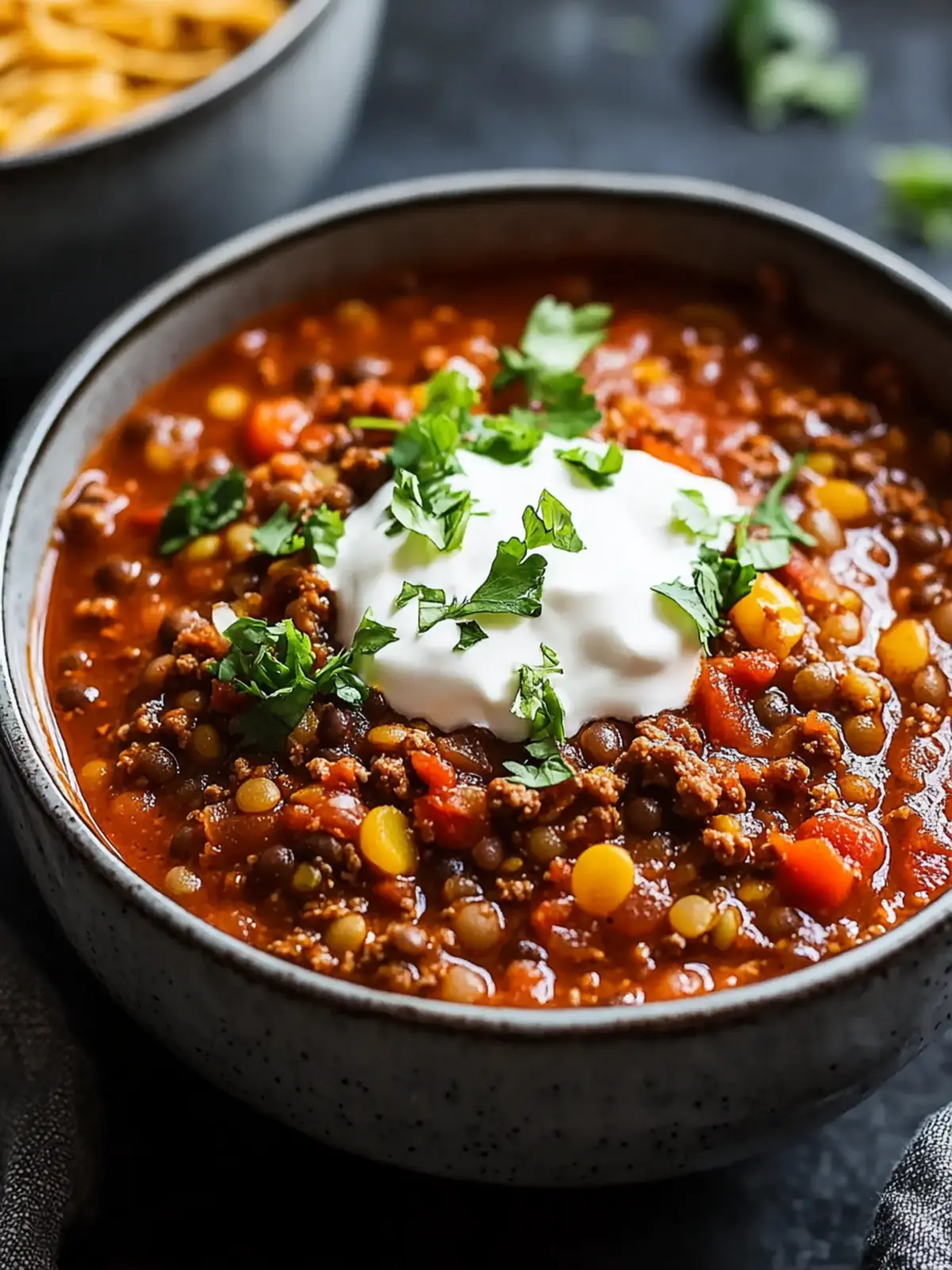 Crockpot Ground Beef and Lentil Chili for Cozy Nights 5 Crockpot Ground Beef and Lentil Chili
