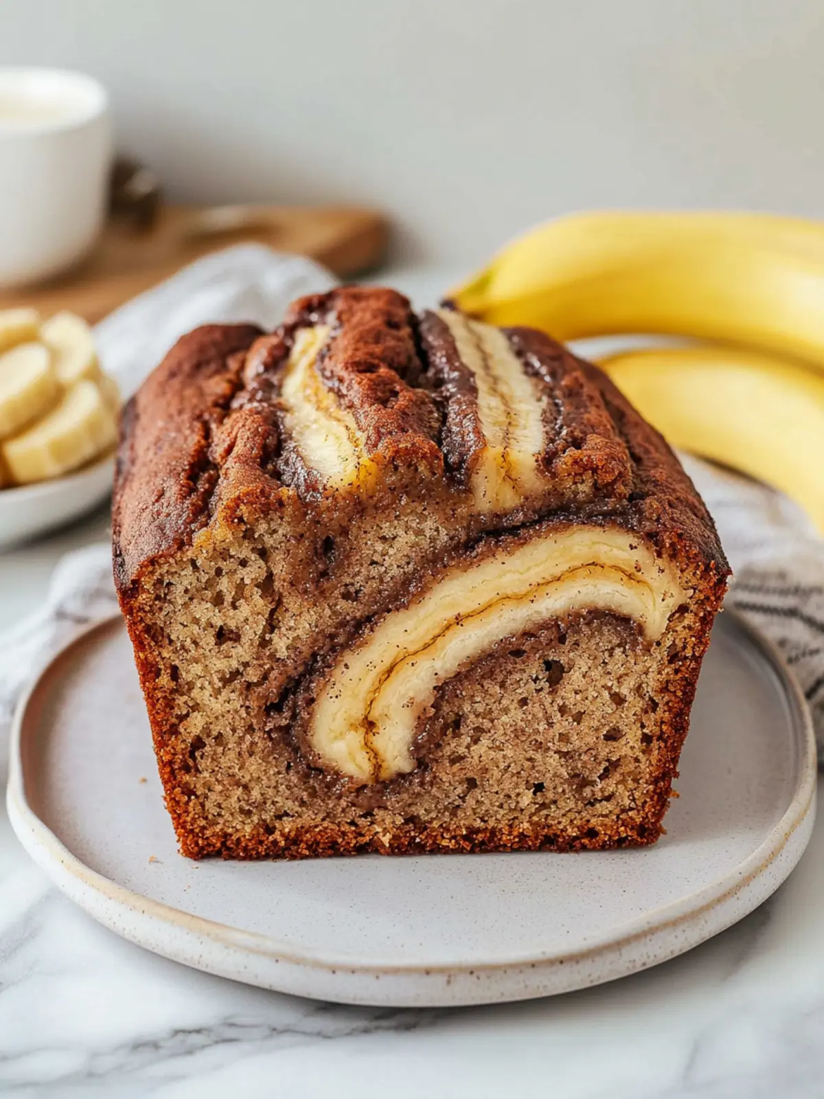 Cinnamon Swirled Banana Bread That's Irresistibly Moist 4 Cinnamon Swirled Banana Bread