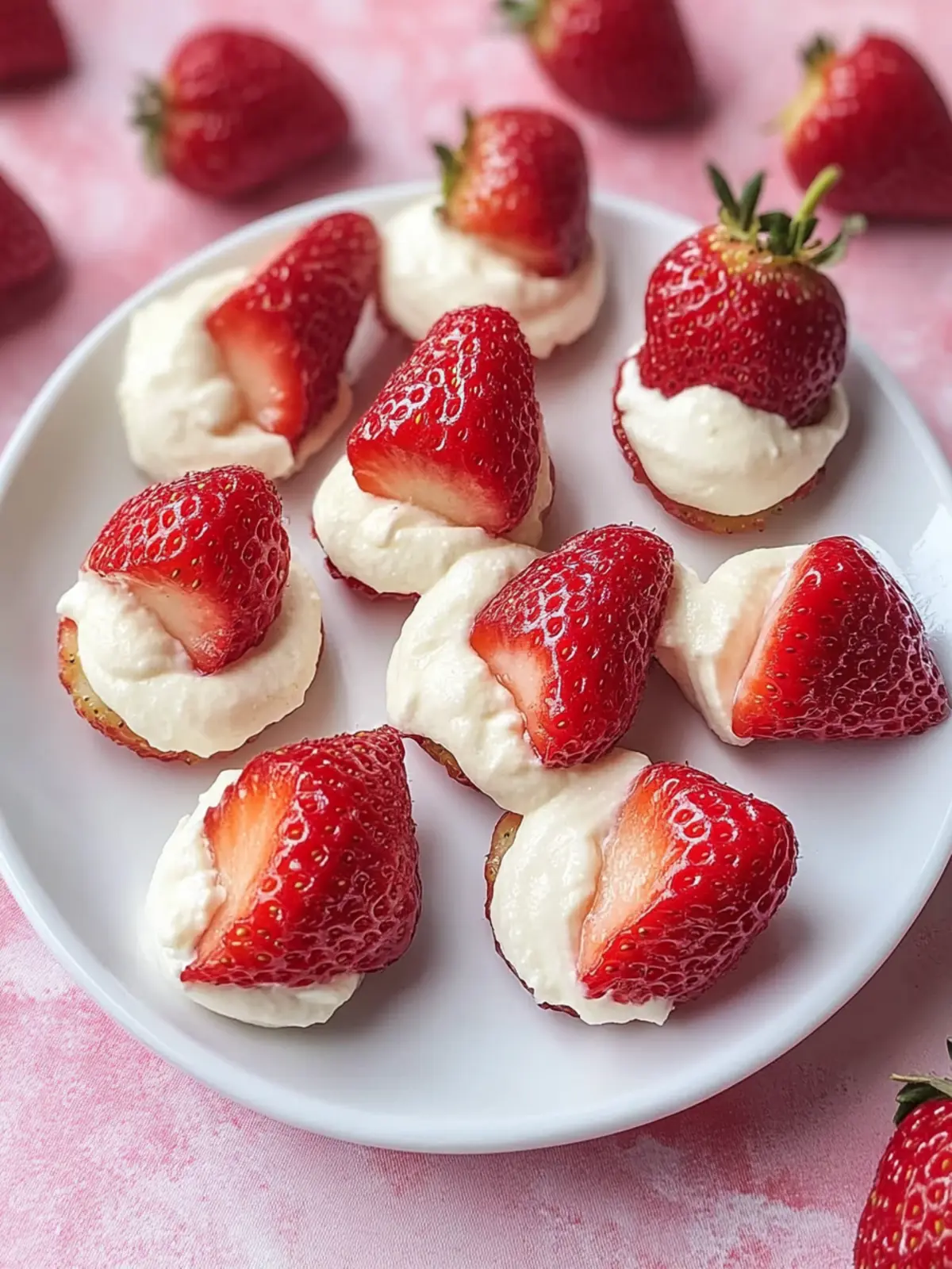 Decadent Deviled Strawberries: Cheesecake Bliss in Every Bite 3 Deviled Strawberries