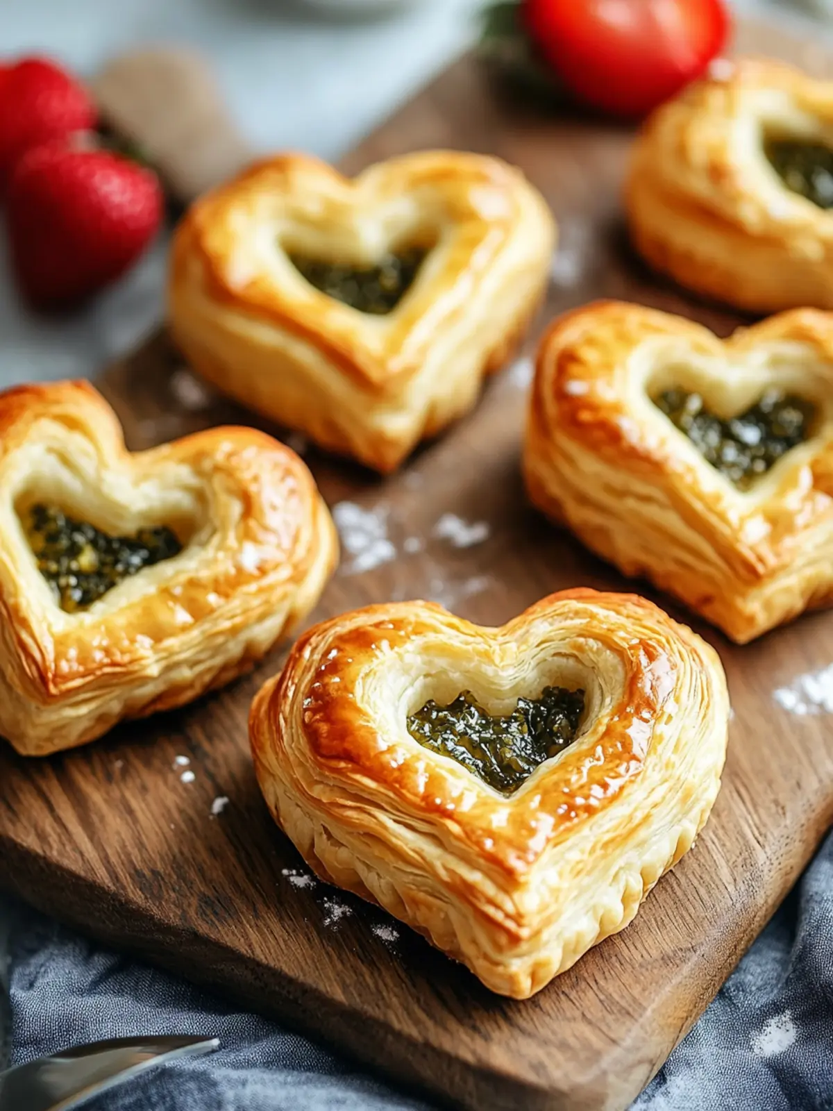 Heart-Shaped Puff Pastry Bites That Melt Hearts! 3 Heart-Shaped Puff Pastry Bites