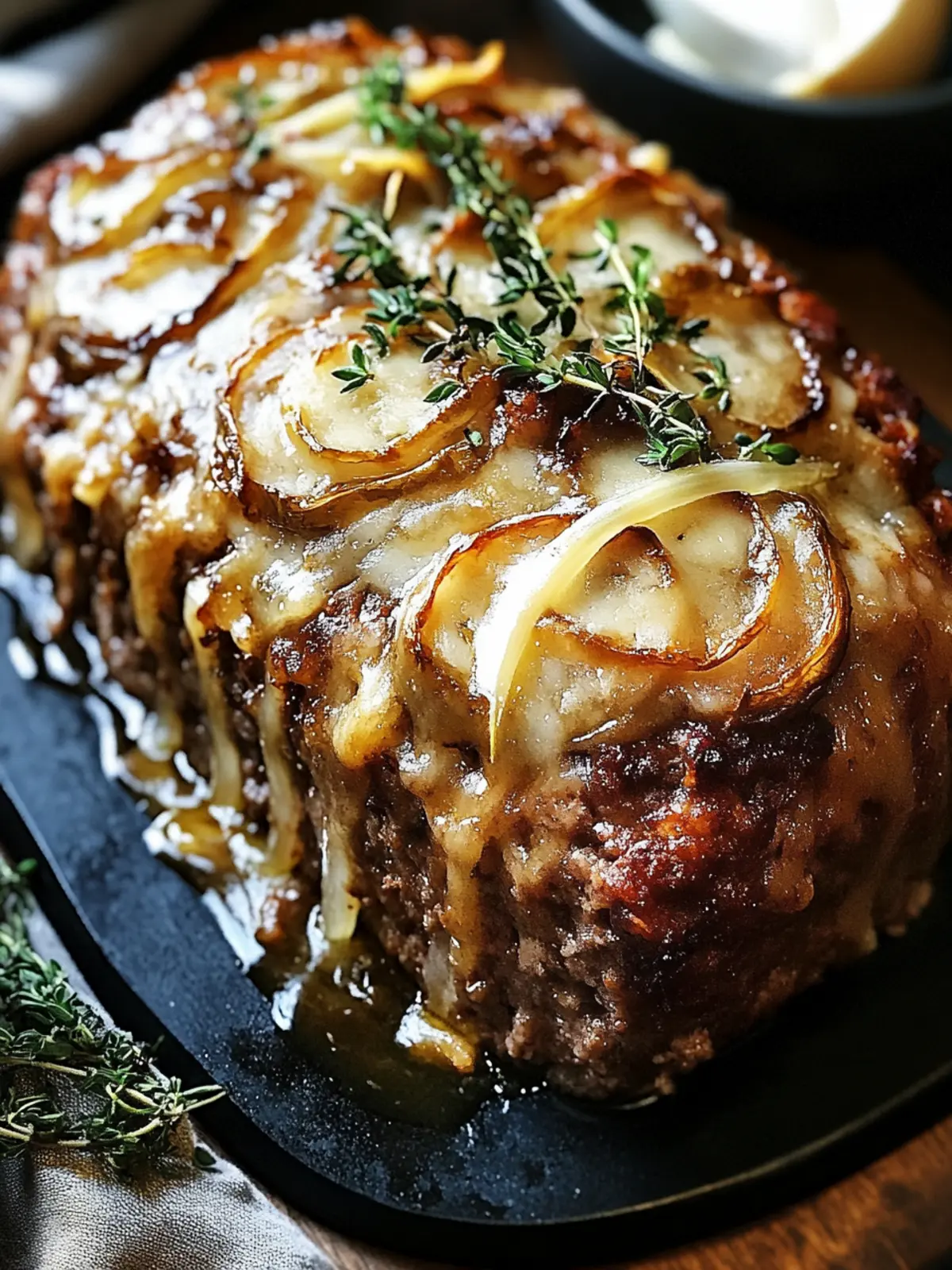 Savory French Onion Meatloaf You'll Crave Every Time 4 French Onion Meatloaf