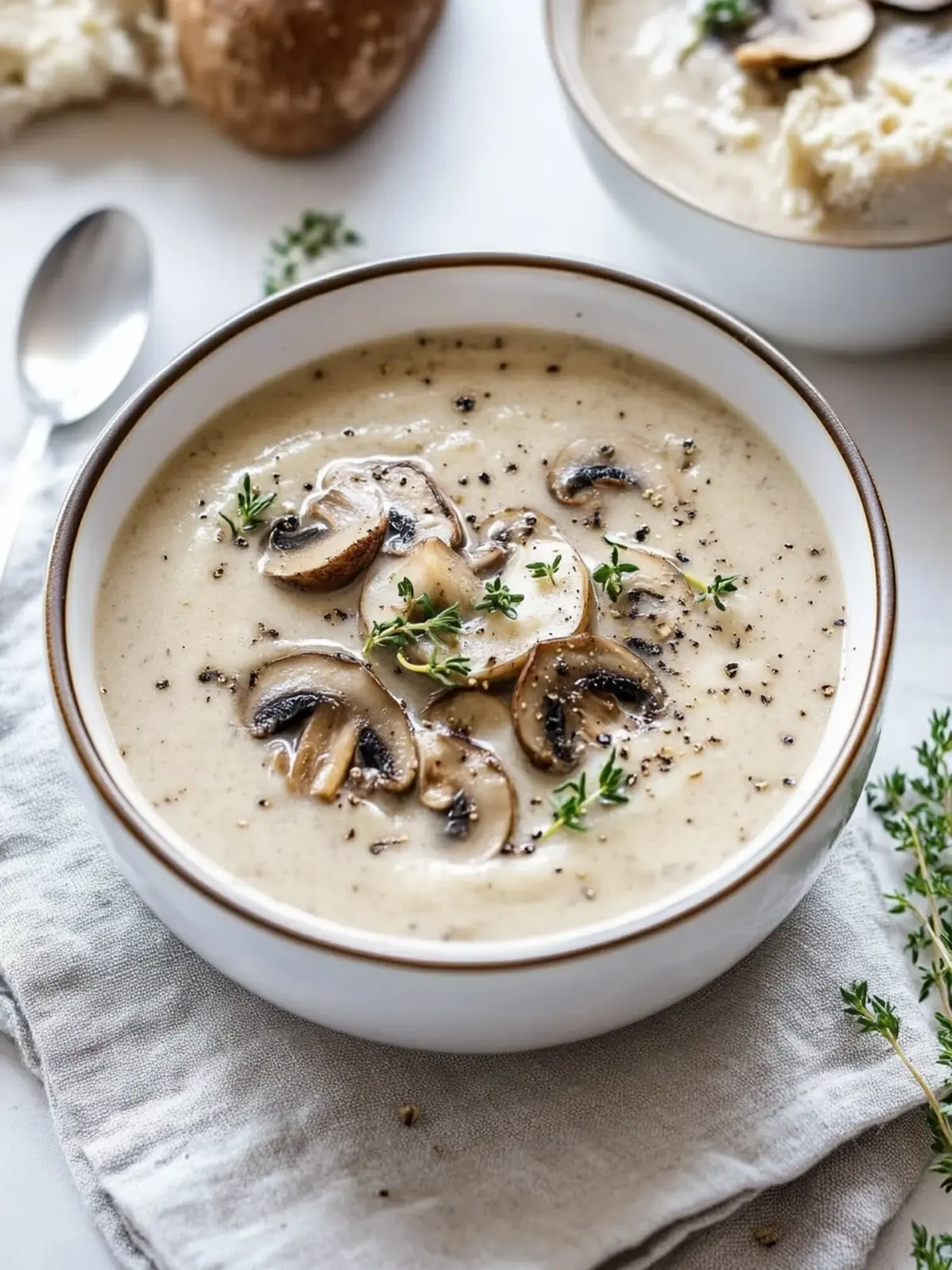 Cream of Mushroom Soup That's Rich, Creamy, and Irresistible 3 Cream of Mushroom Soup