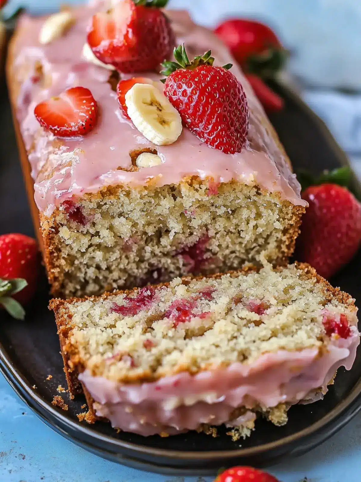 Delicious Strawberry Banana Bread for a Sweet Morning Boost 2 Strawberry Banana Bread