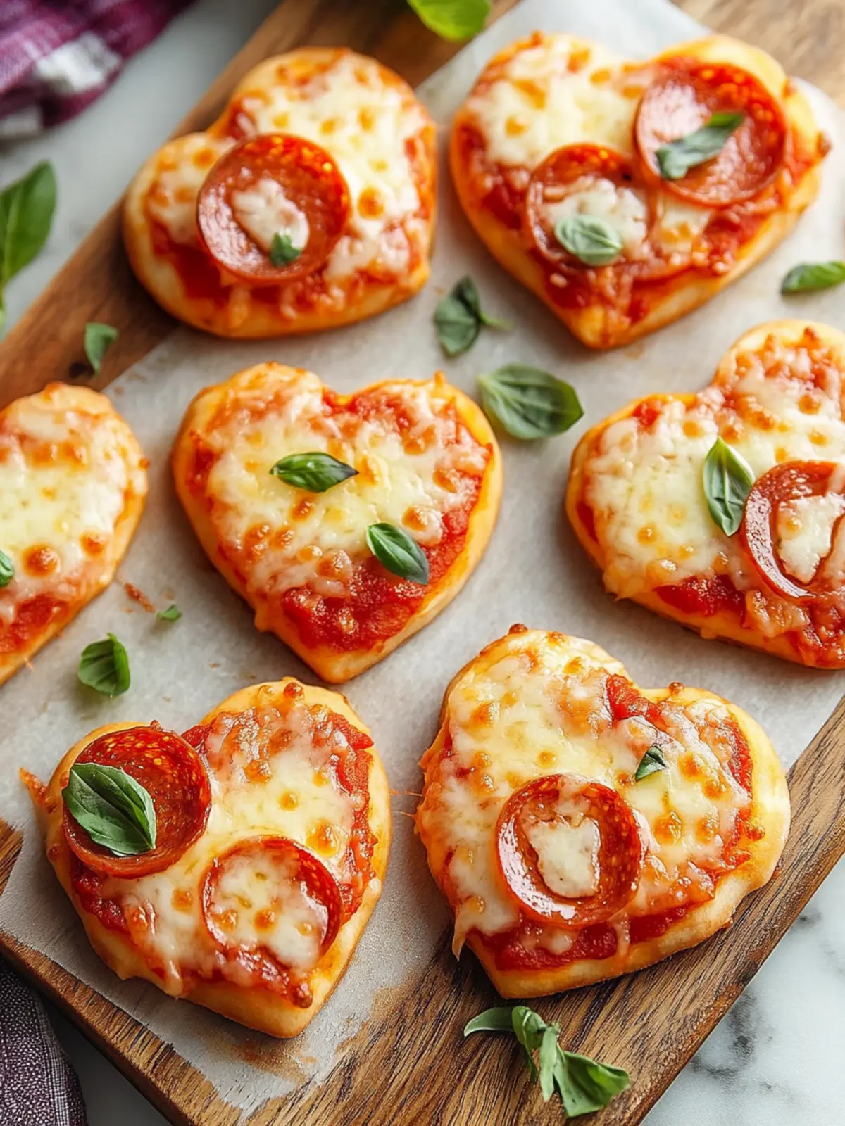 Heart-Shaped Mini Pizzas for a Fun, Romantic Dinner Night 2 Heart-Shaped Mini Pizzas