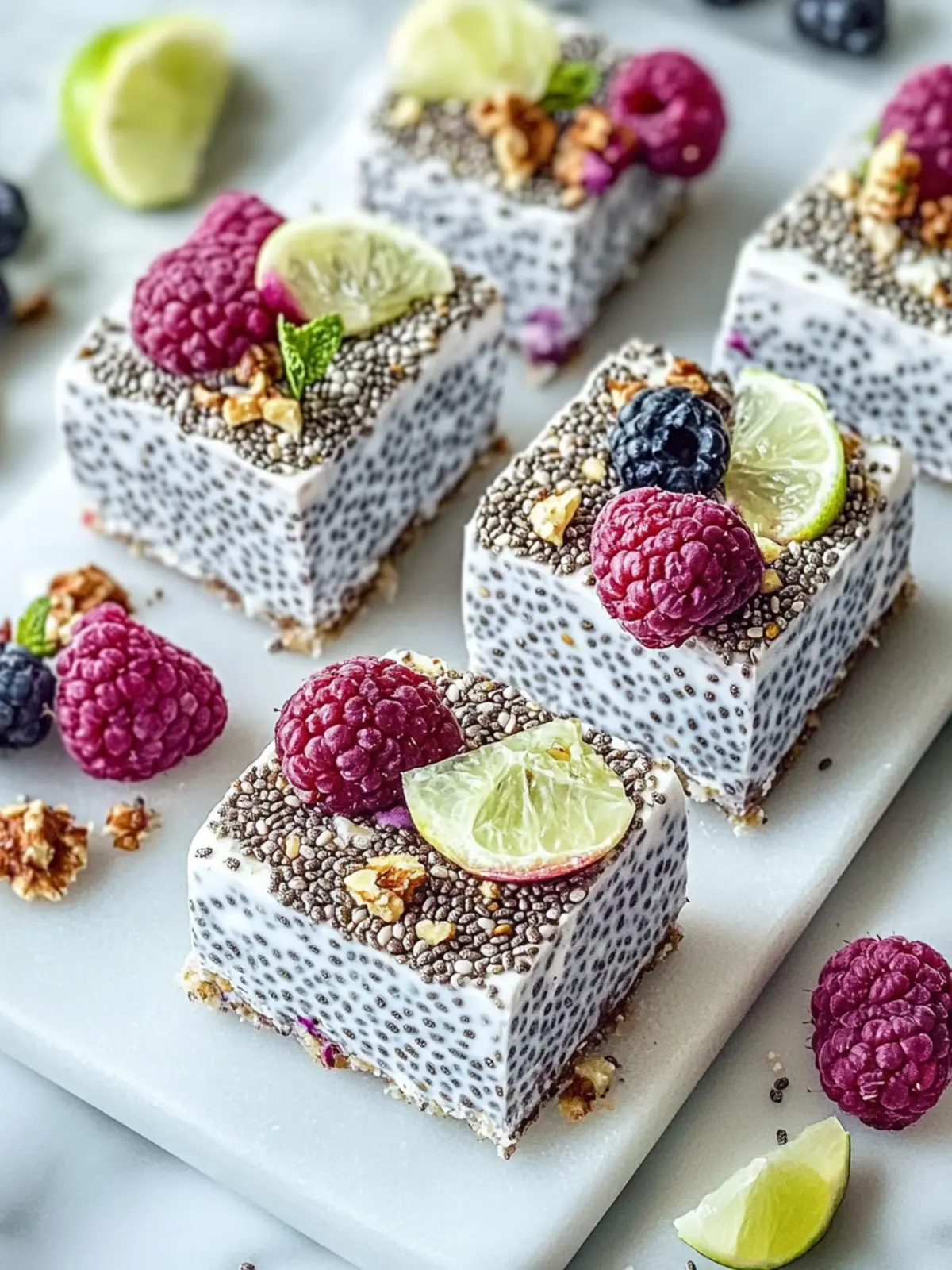 Zesty No-Bake Chia Pudding Bars That Bring Tropical Bliss 2 No-Bake Chia Pudding Bars