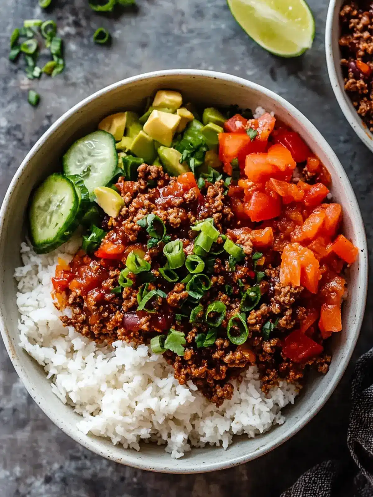 Sweet Chili Ground Beef Bowls: Easy Comfort Food Delight 5 Sweet Chili Ground Beef Bowls