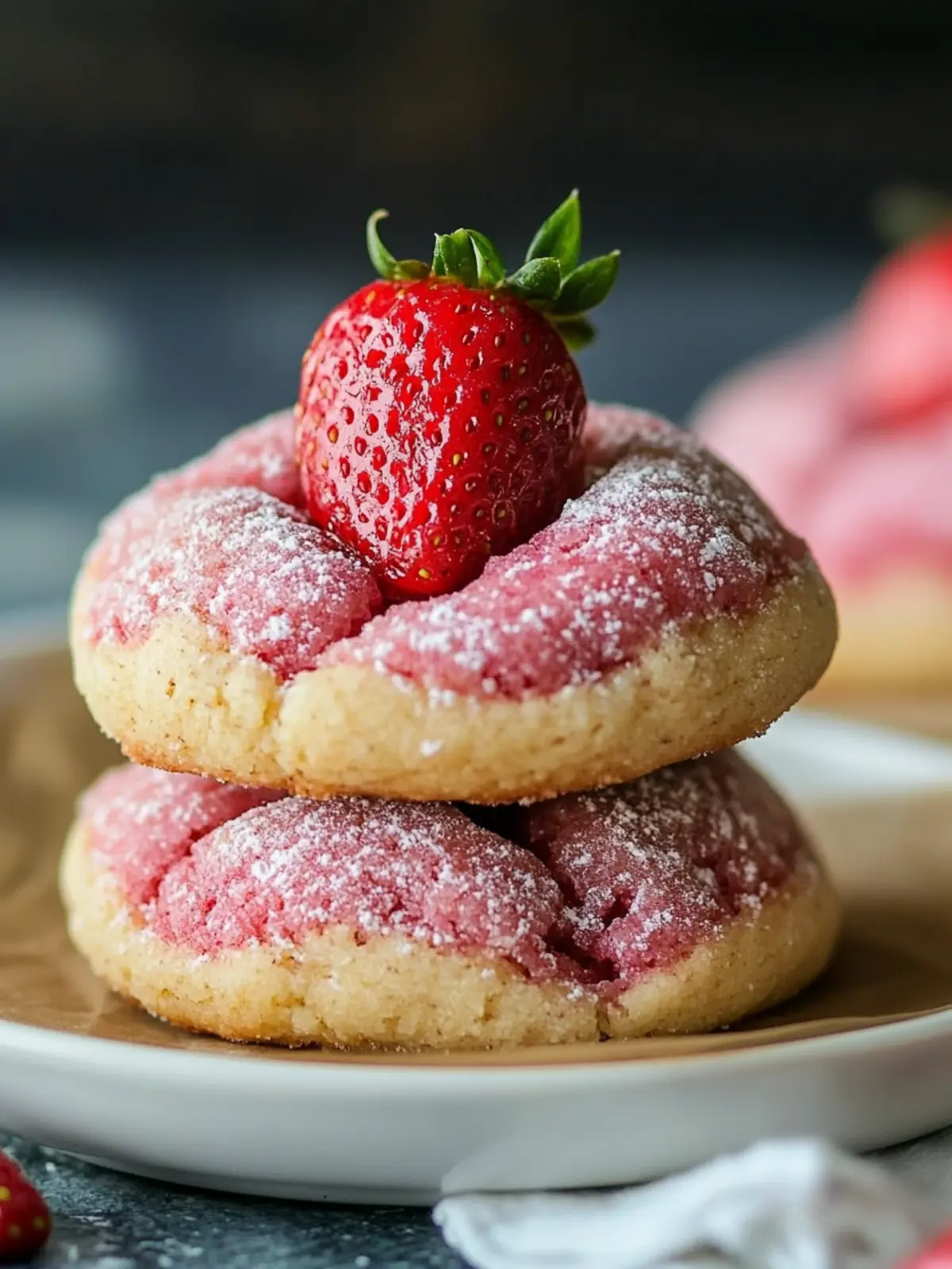 Delicious Strawberry Kiss Cookies for Your Sweetest Moments 3 Strawberry Kiss Cookies