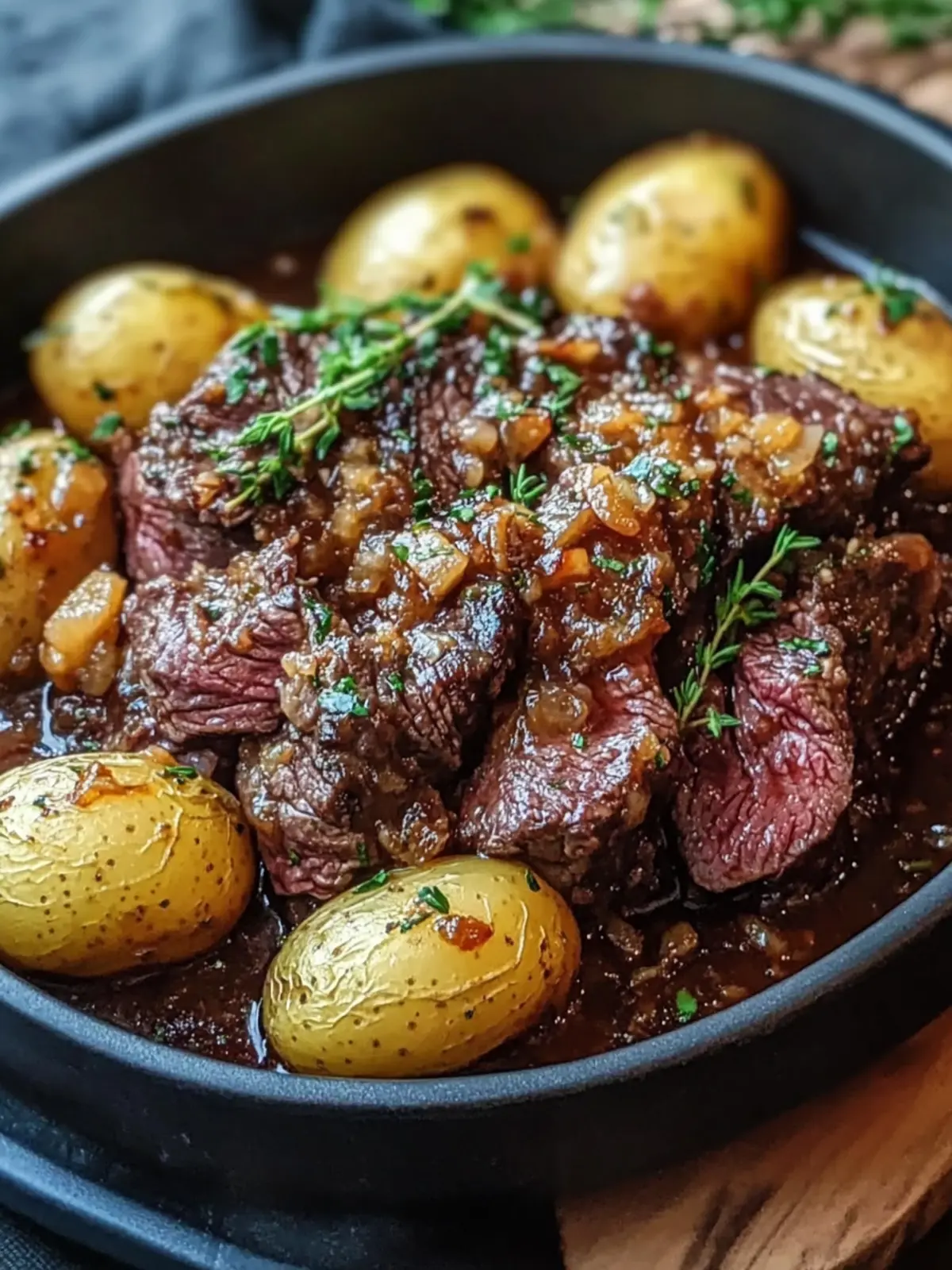 Garlic Butter Beef with Potatoes: The Ultimate Comfort Dish 2 Garlic Butter Beef with Potatoes