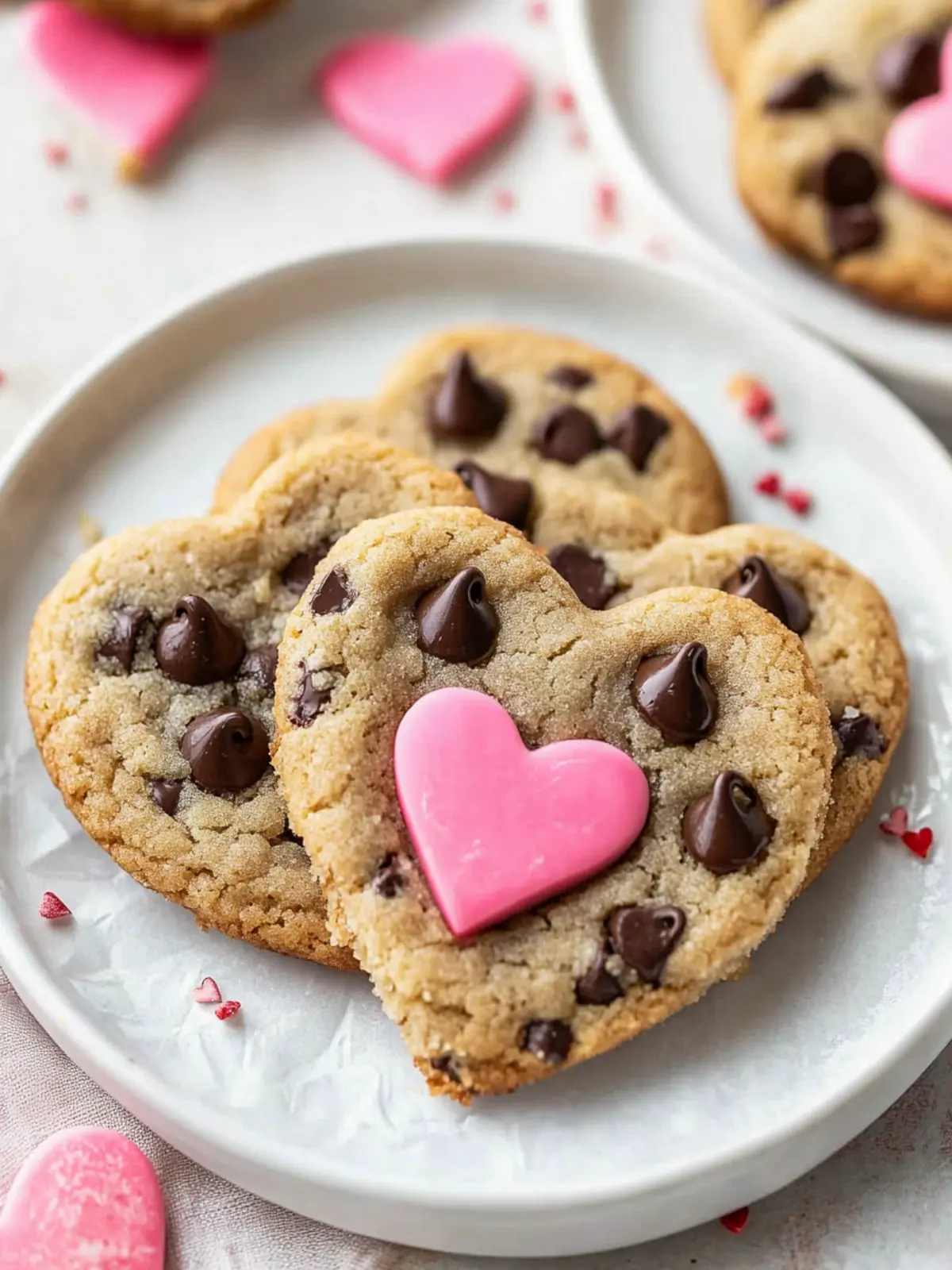 Heart Shaped Chocolate Chip Cookies for Quick Valentine's Joy 2 Heart Shaped Chocolate Chip Cookies