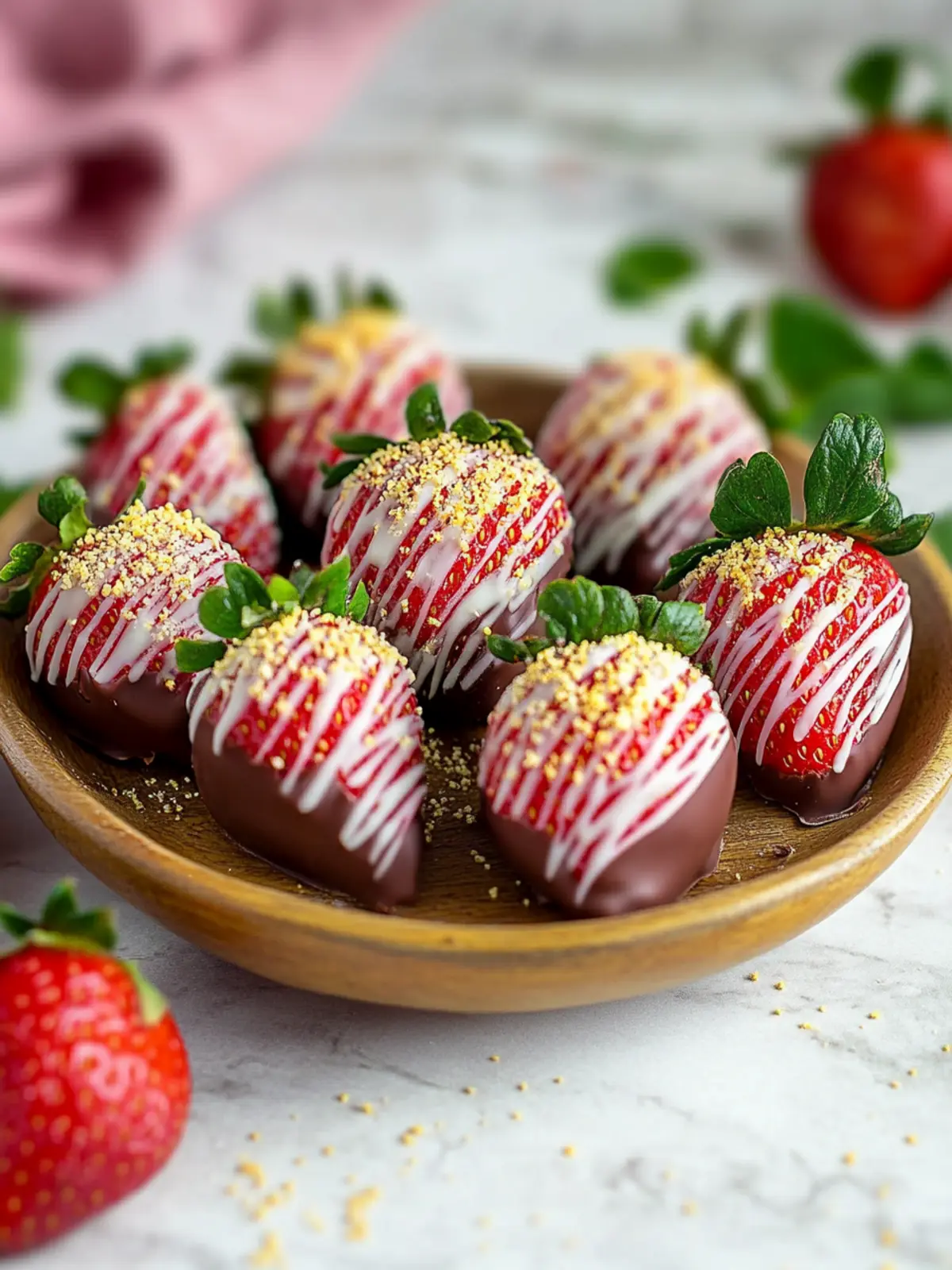 Irresistible Valentine's Chocolate Strawberries in 15 Minutes 2 Valentine’s Chocolate Strawberries