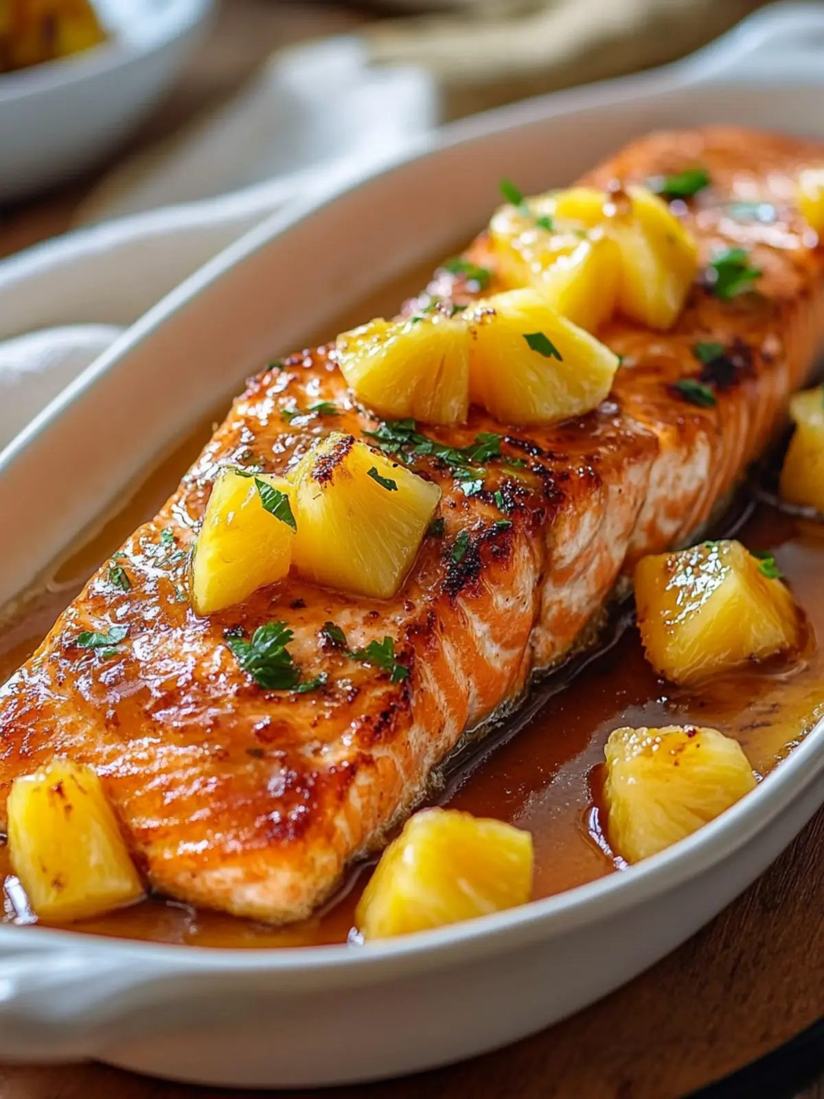 Pineapple Glazed Salmon: Savor the Sweet and Savory Bliss 2 Pineapple Glazed Salmon