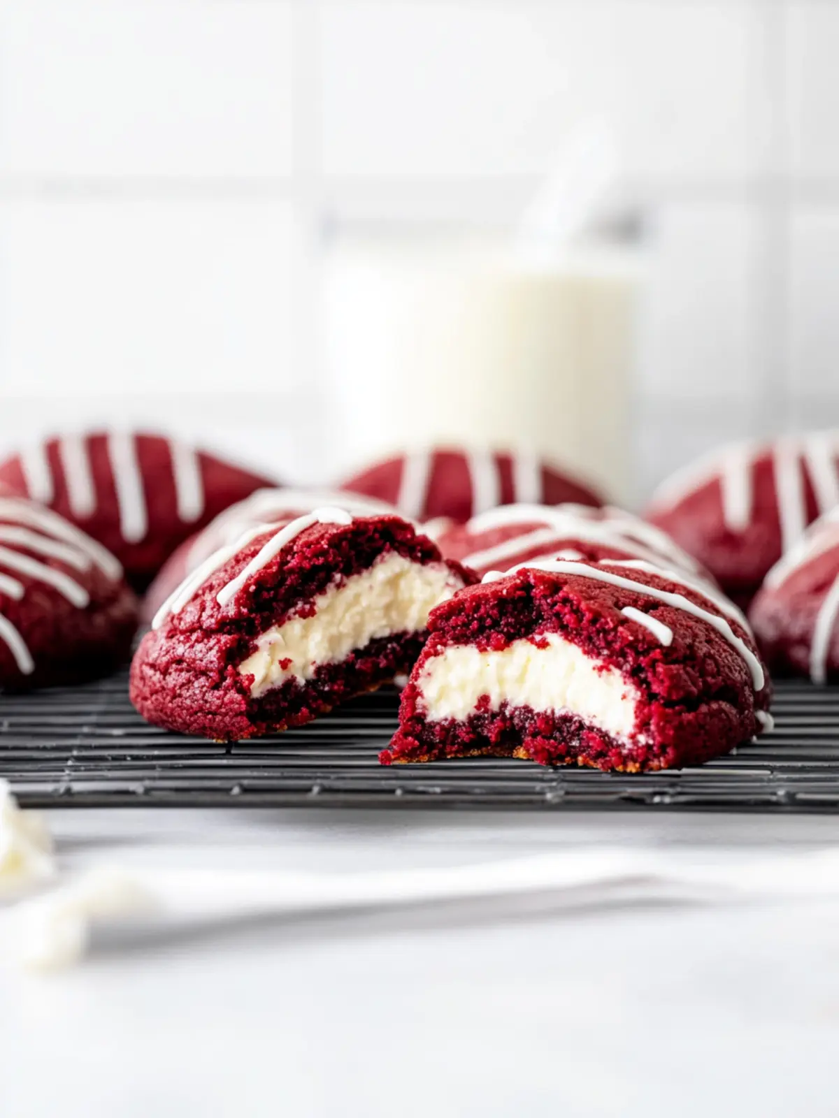 Irresistible Red Velvet Cheesecake Cookies You Must Try! 3 Red Velvet Cheesecake Cookies