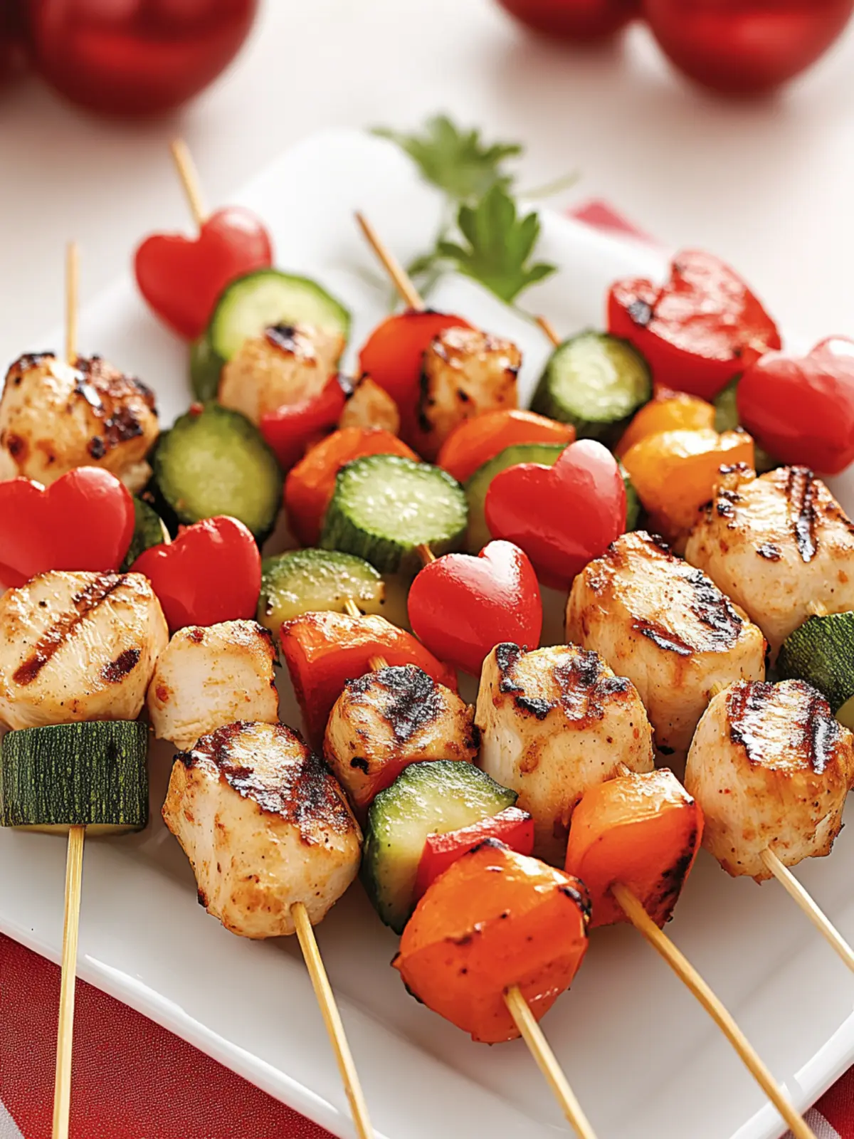 Savor These Valentine’s Day Chicken and Veggie Skewers 2 Valentine’s Day Chicken and Veggie Skewers