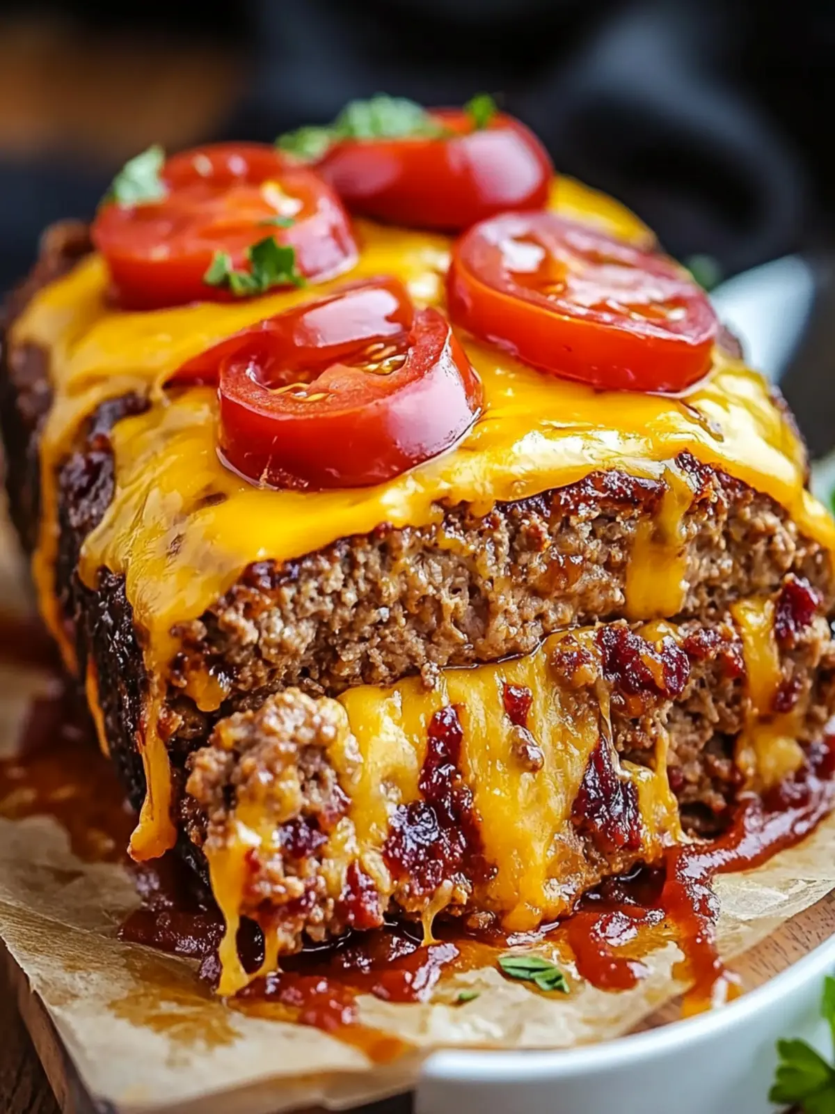 Savory Cheeseburger Meatloaf: A Heartwarming Dinner Twist 4 Cheeseburger Meatloaf
