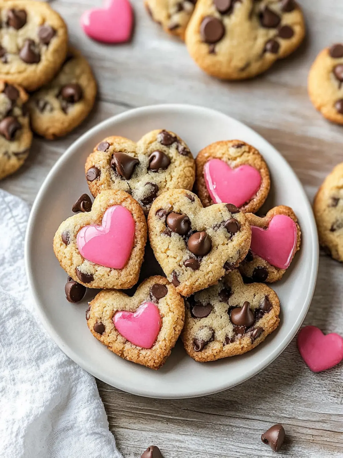 Heart Shaped Chocolate Chip Cookies for Quick Valentine's Joy 4 Heart Shaped Chocolate Chip Cookies