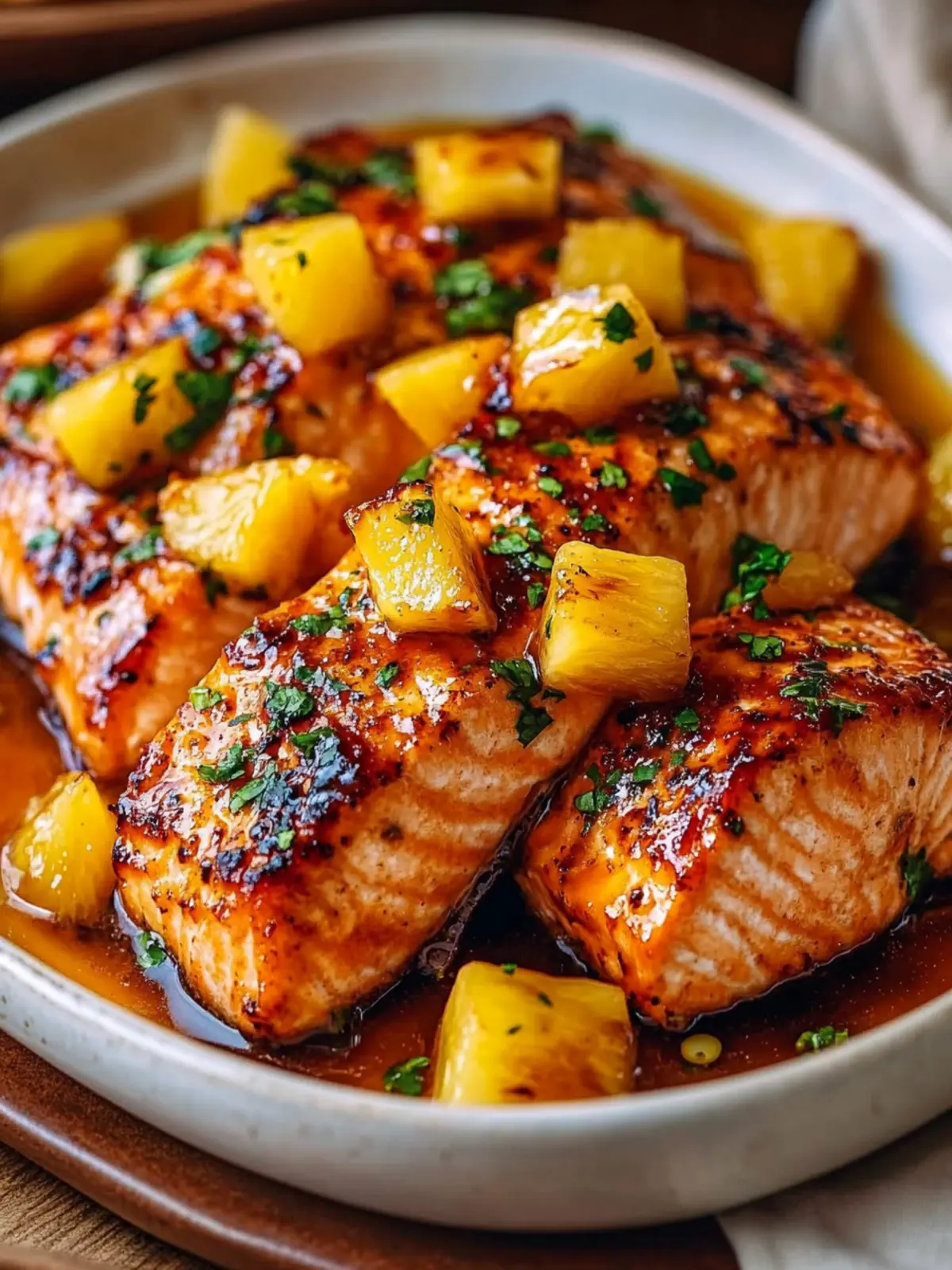 Pineapple Glazed Salmon: Savor the Sweet and Savory Bliss 4 Pineapple Glazed Salmon