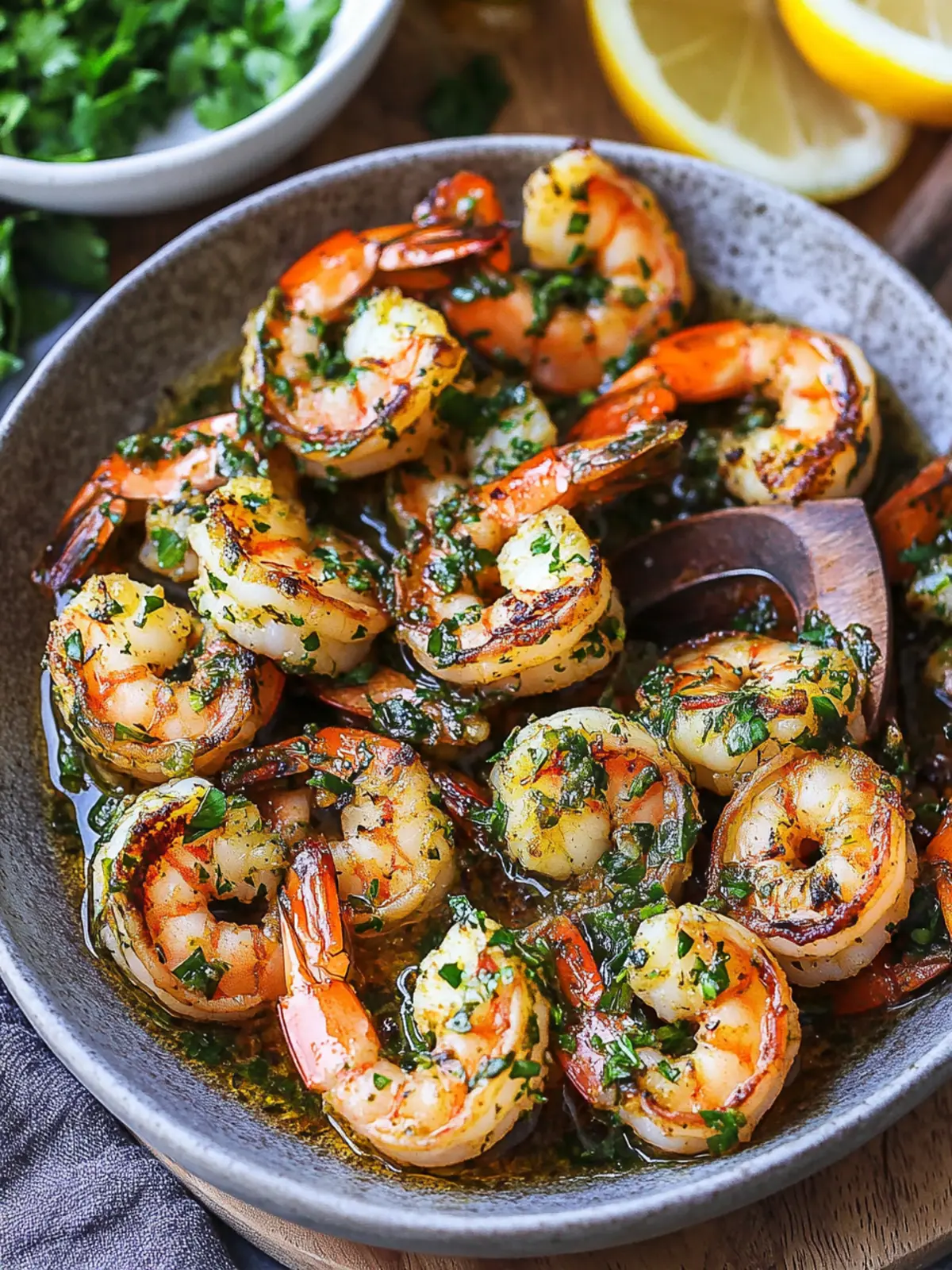Flavor-Packed Pan Seared Chimichurri Shrimp for Quick Dinners 2 Pan Seared Chimichurri Shrimp