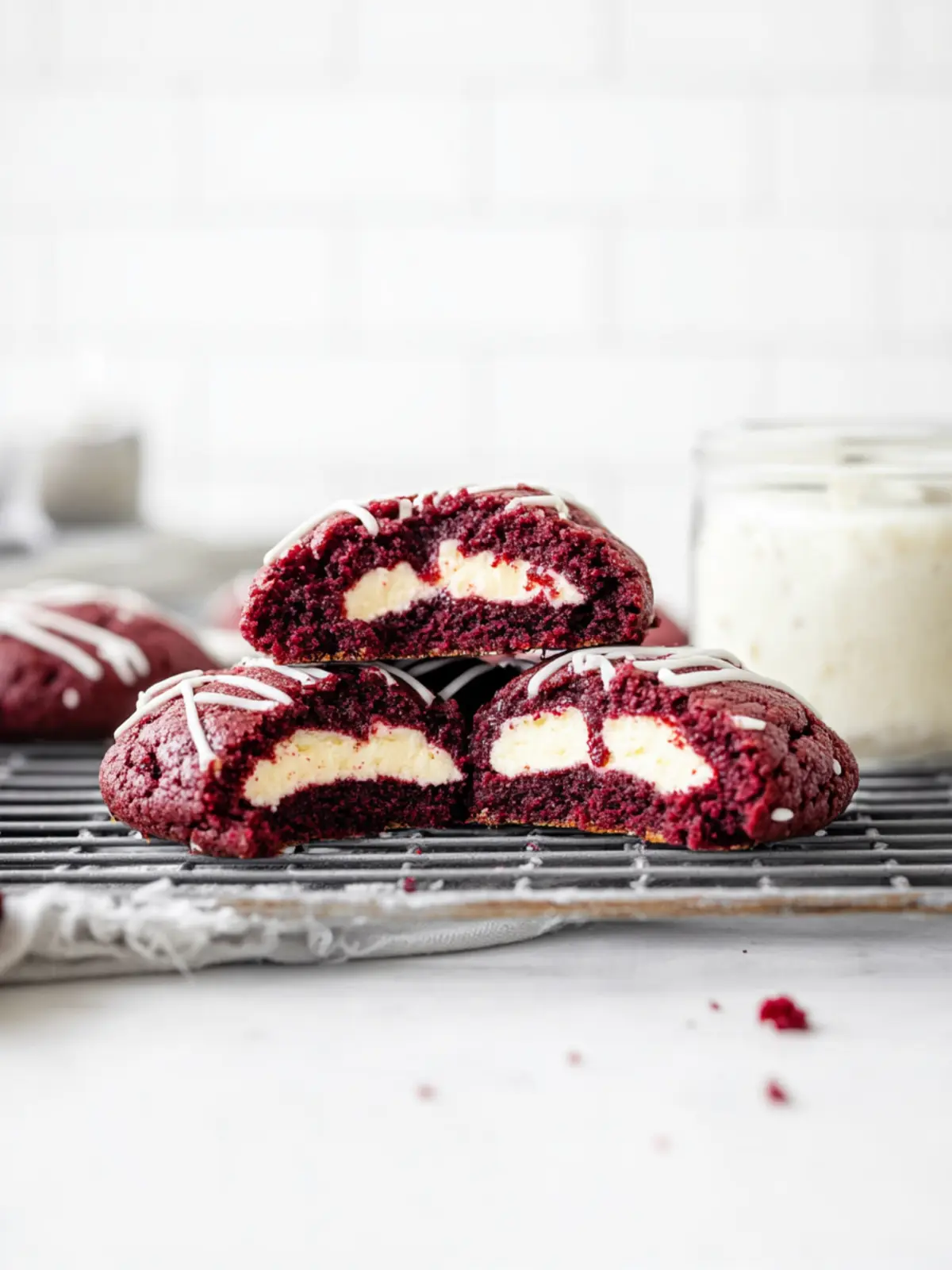Irresistible Red Velvet Cheesecake Cookies You Must Try! 5 Red Velvet Cheesecake Cookies