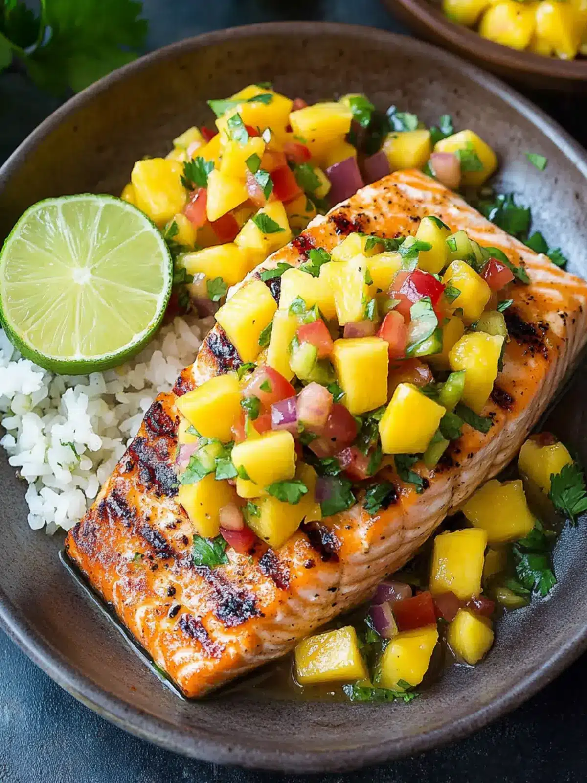 Grilled Salmon with Mango Salsa for a Summer Feast 4 Grilled Salmon with Mango Salsa